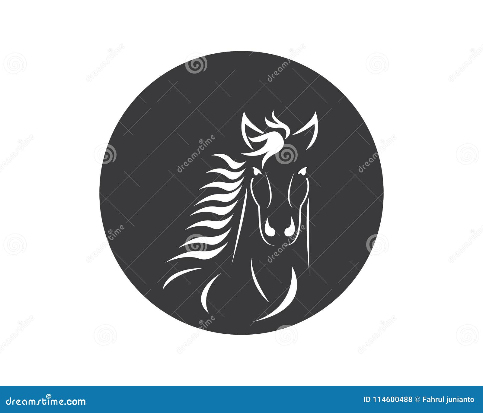 Cavalo Logo Template ilustração do vetor. Ilustração de vestimenta -  150673086