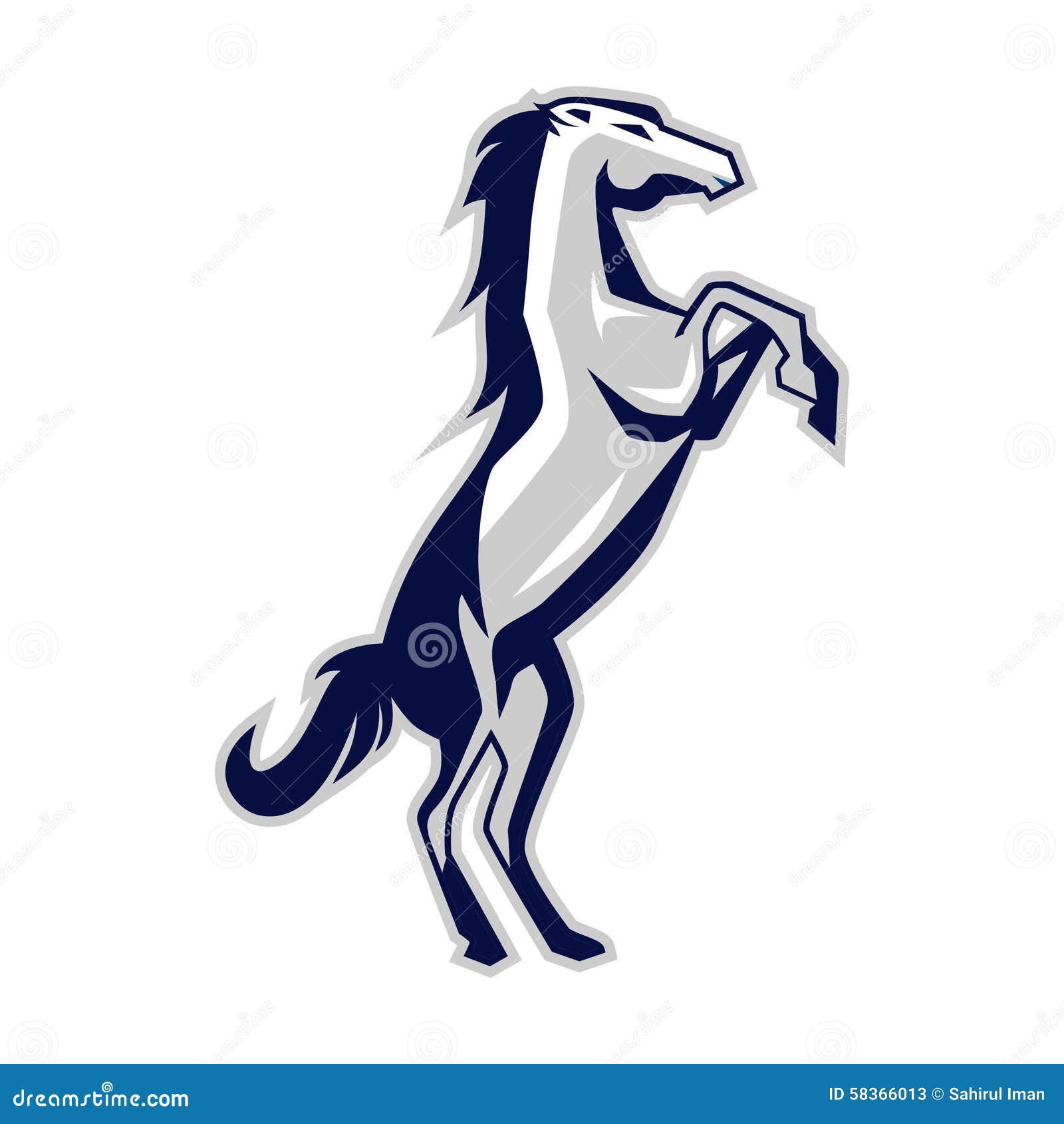 Cavalo Logo Template ilustração do vetor. Ilustração de vestimenta -  150673086