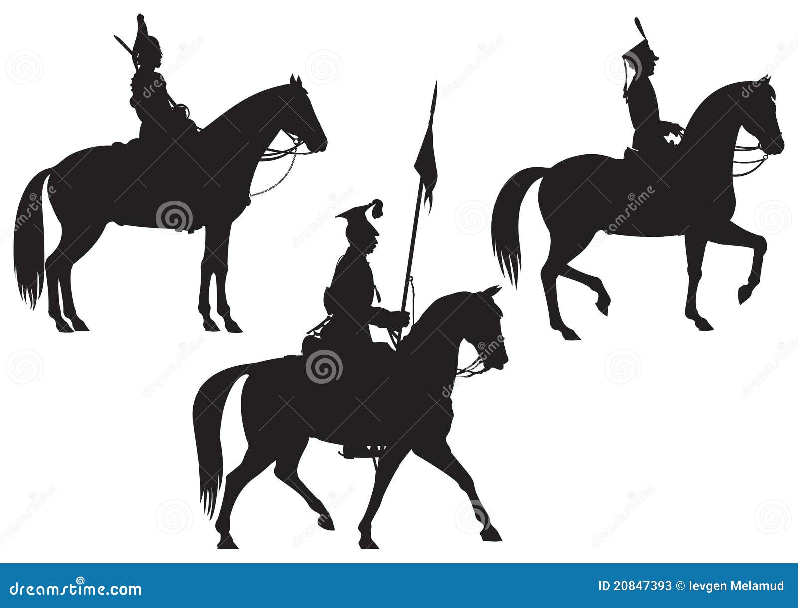 cavalry horse riders