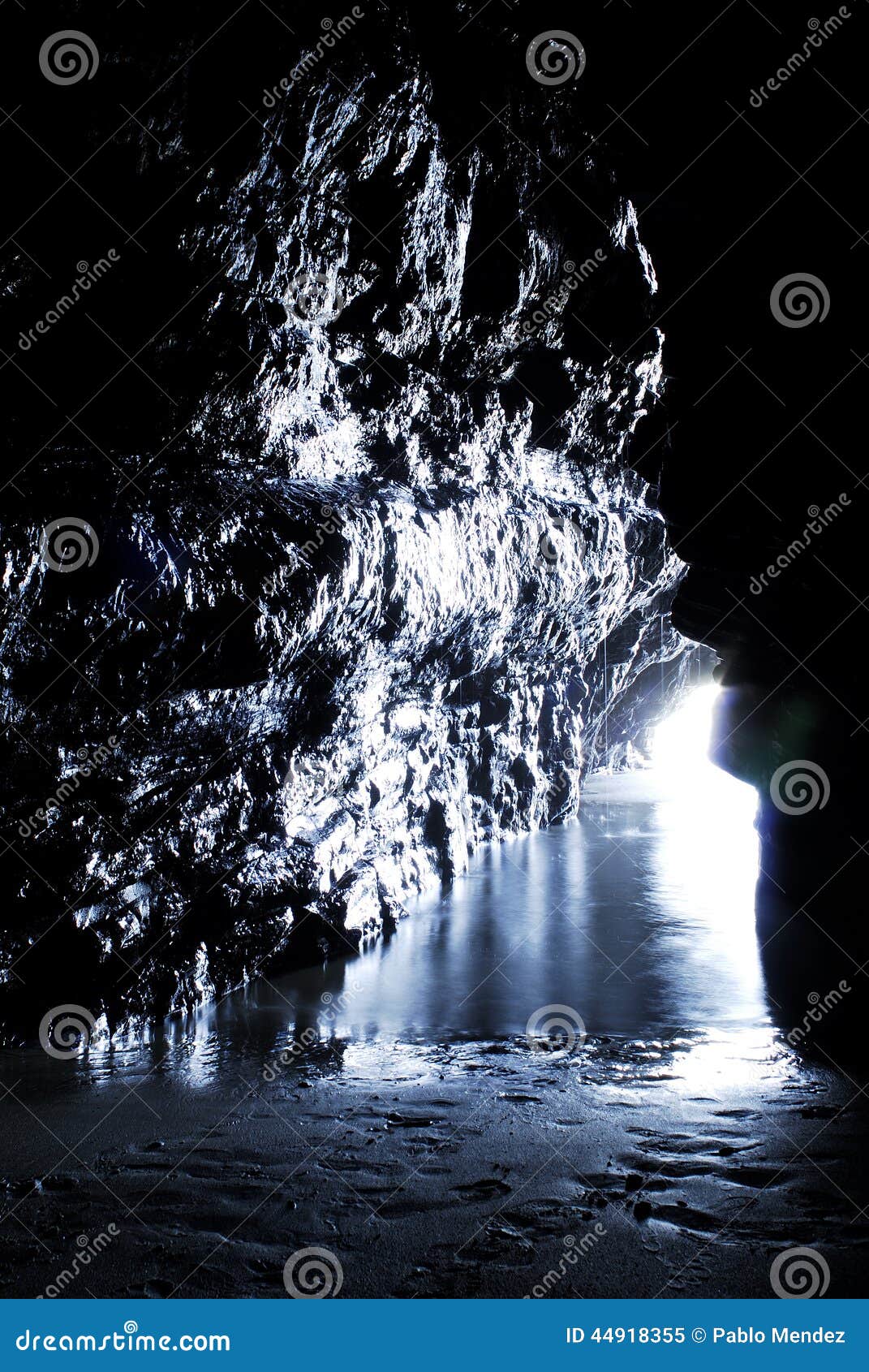 cave in the beach called praia das catedrais in the north coast