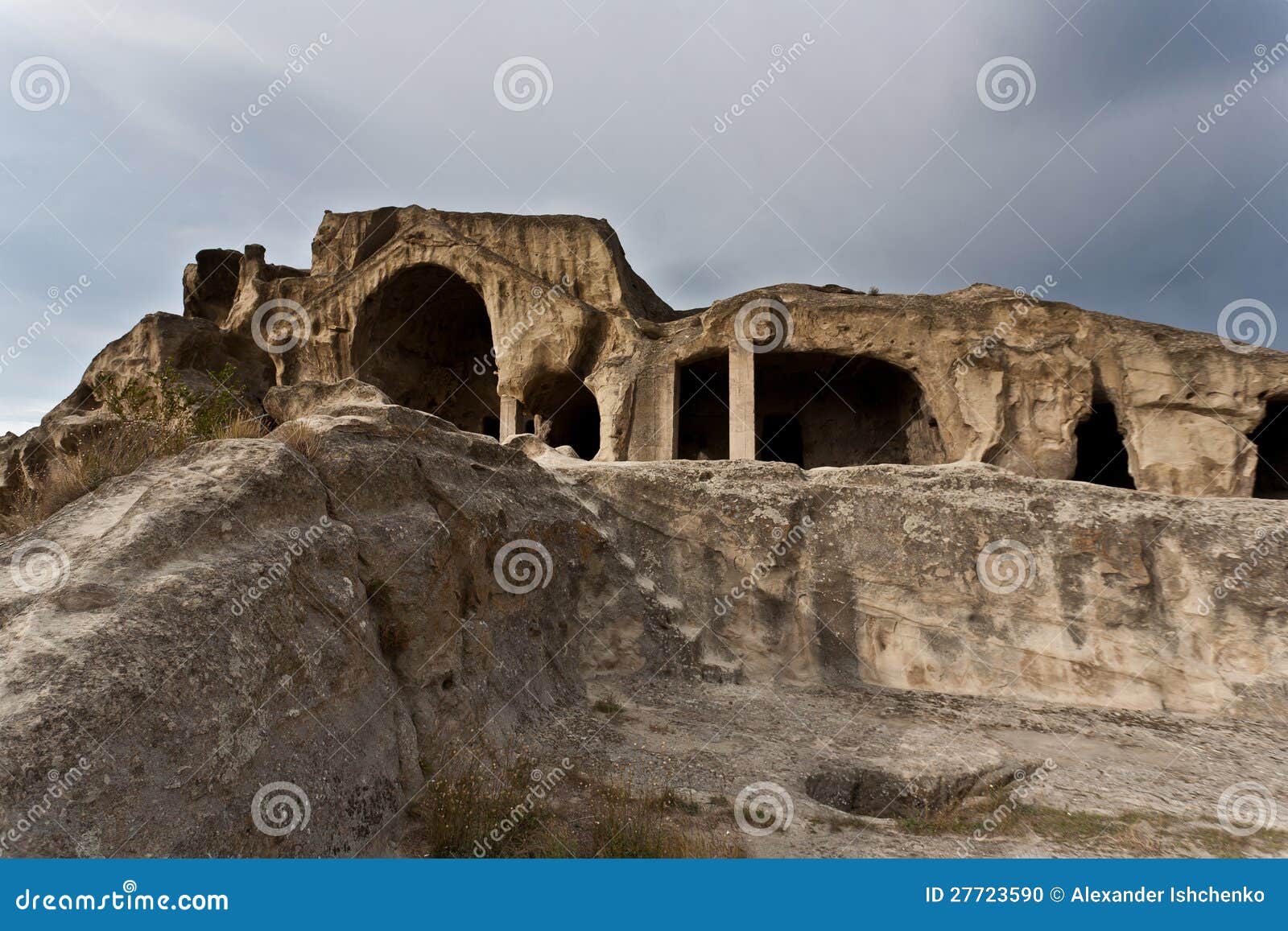 Cave city Uplistsikhe. stock photo. Image of culture 27723590