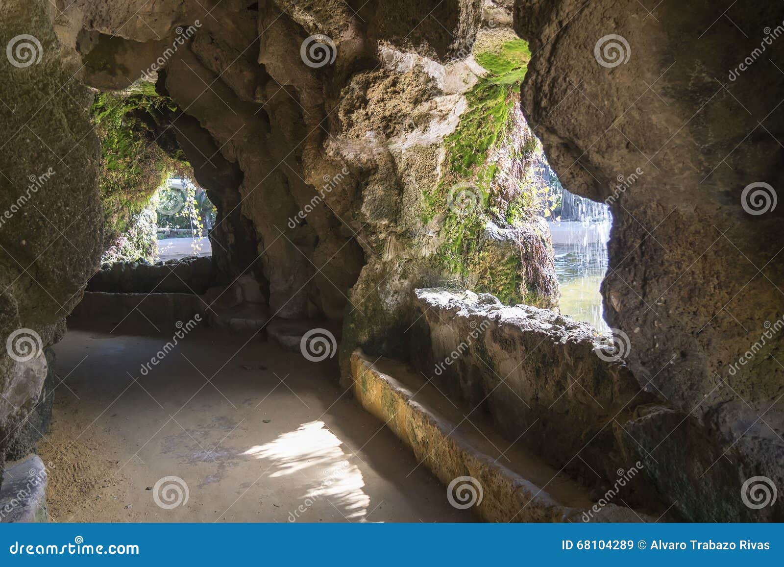 cave in the genoves park, cadiz, andalusia, spain