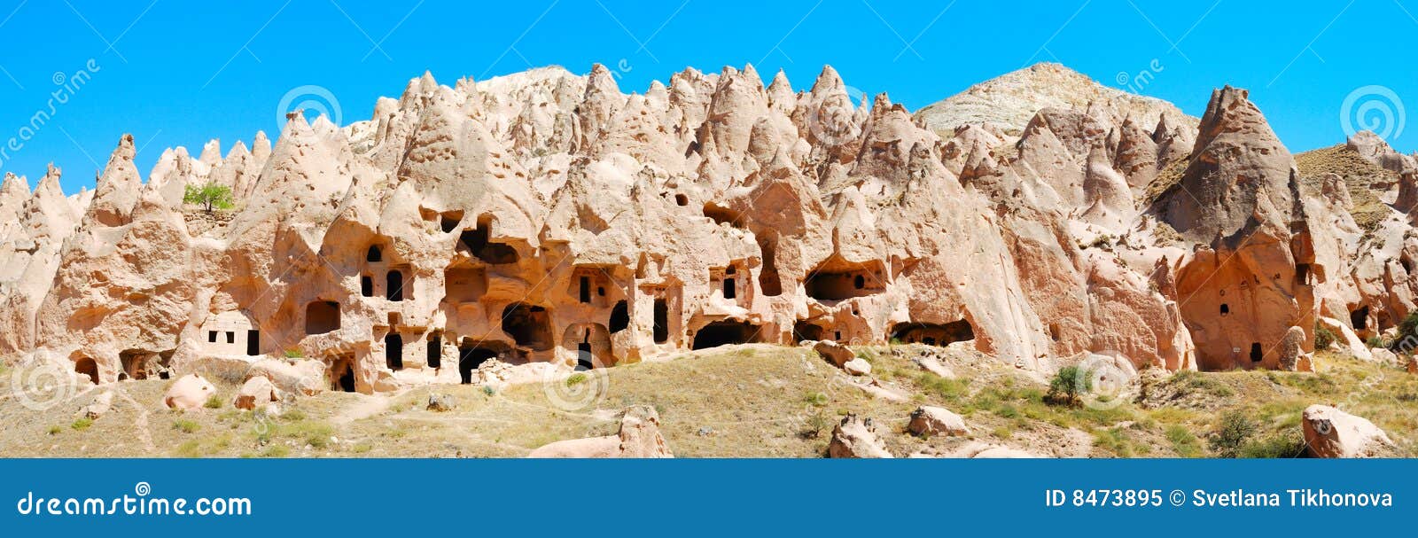 Cave houses in Cappadocia. stock image. Image of history 8473895