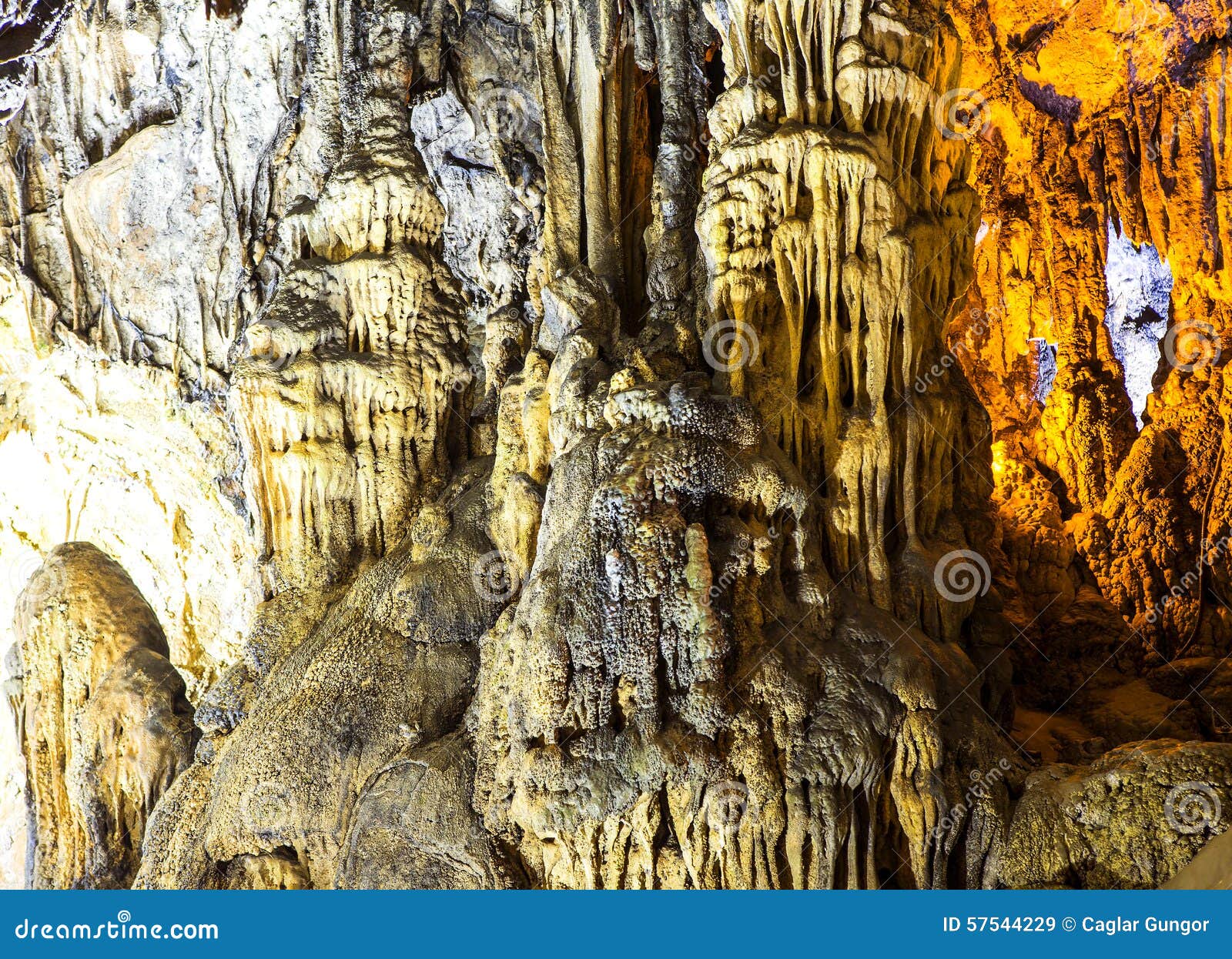 Cave with rare formations. The Bulak Mencilis cave with amazing geologic formations located in Safranbolu, Turkey, UNESCO World Heritage City