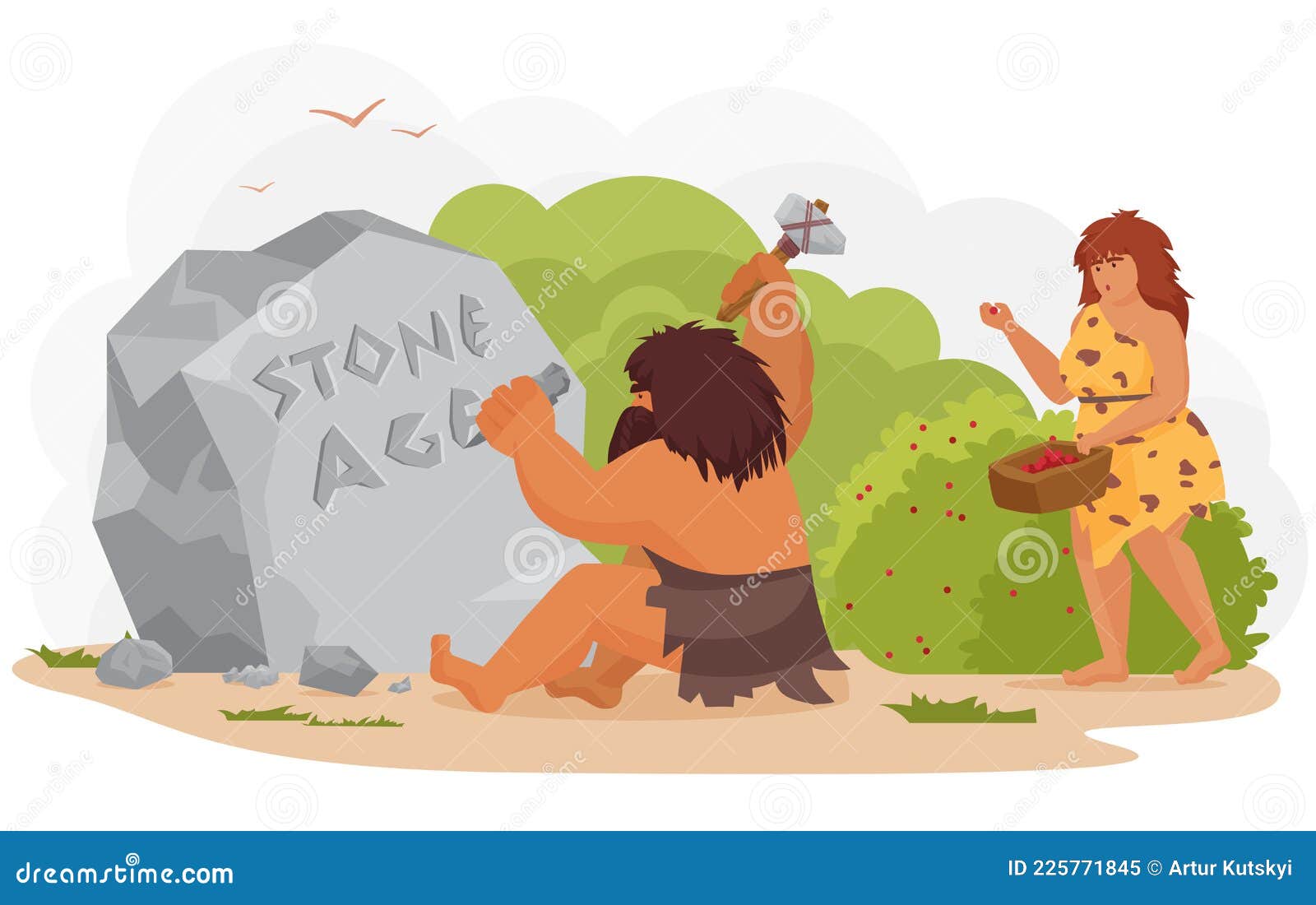 Jogo Dos Dinossauros E Do Caveman Ilustração do Vetor - Ilustração de  rocha, humano: 16985227