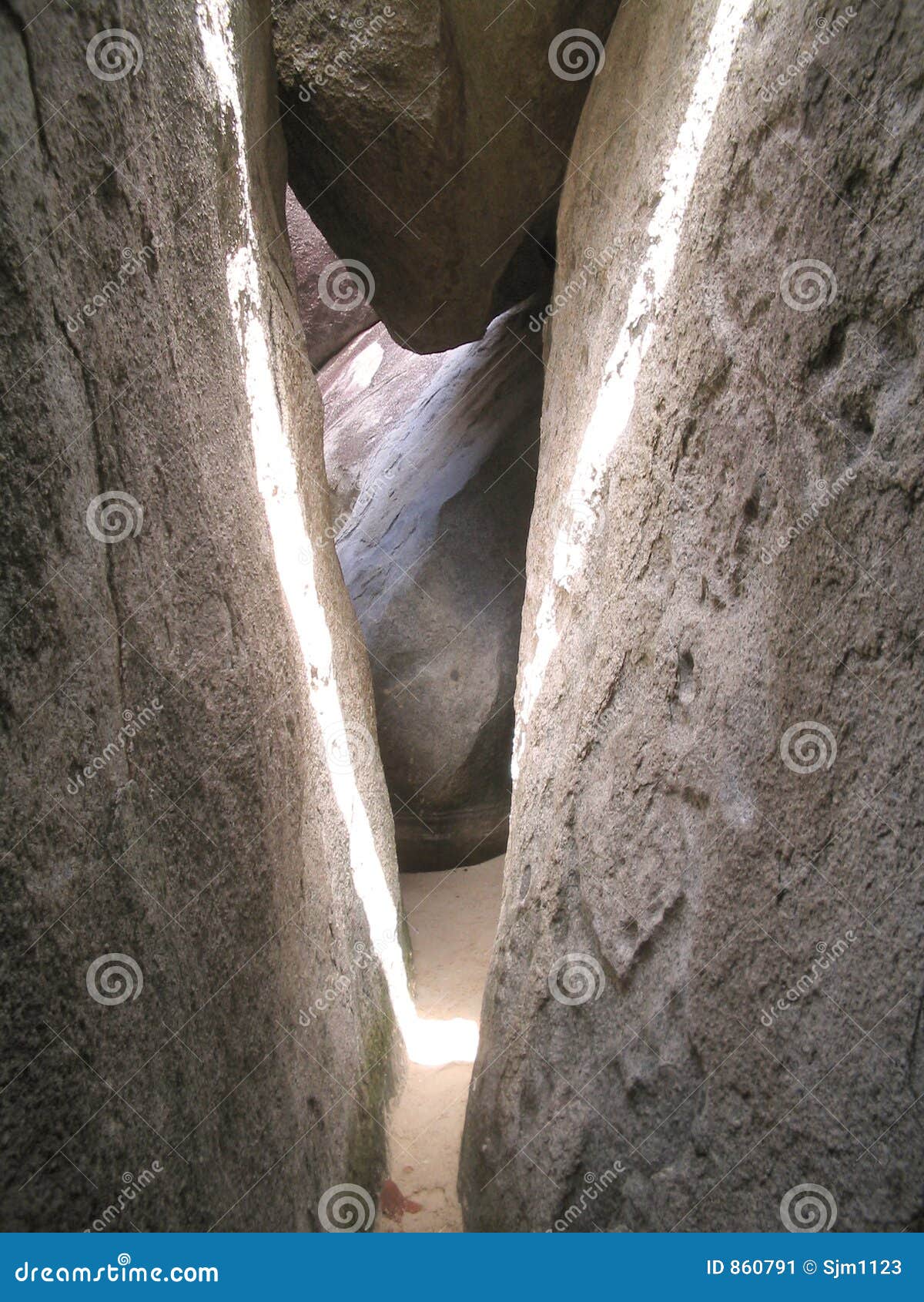 the caves at virgin gorda: crevice