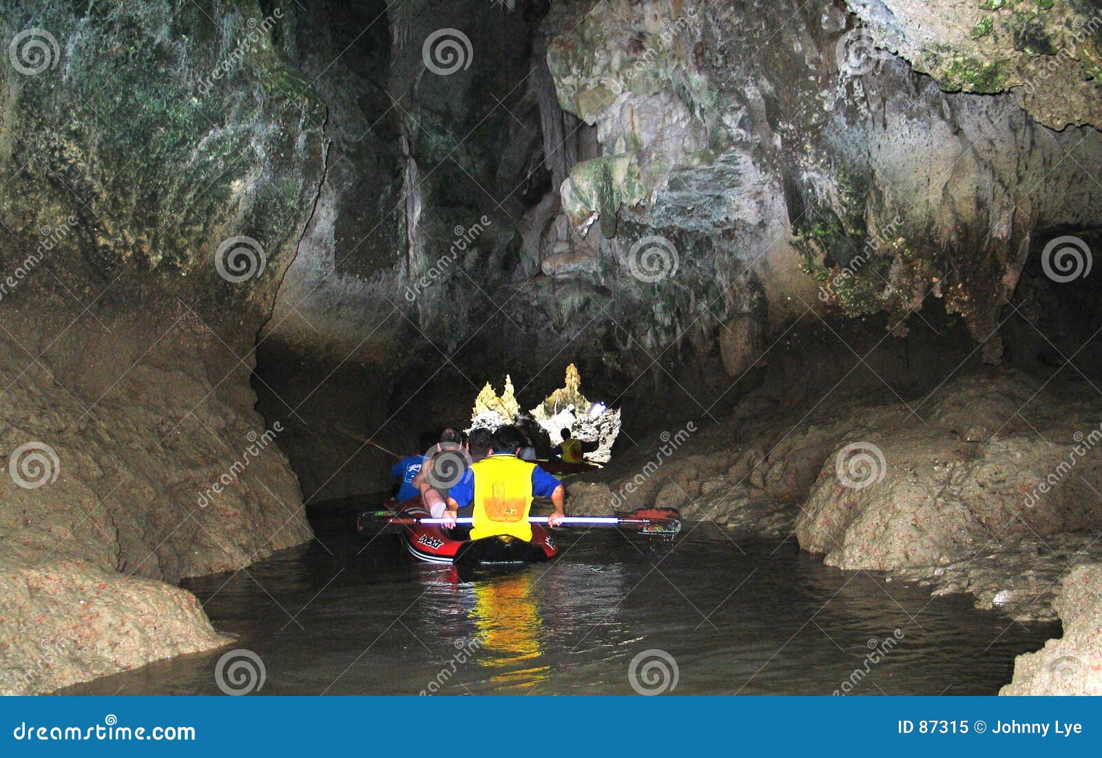 caving with canoe