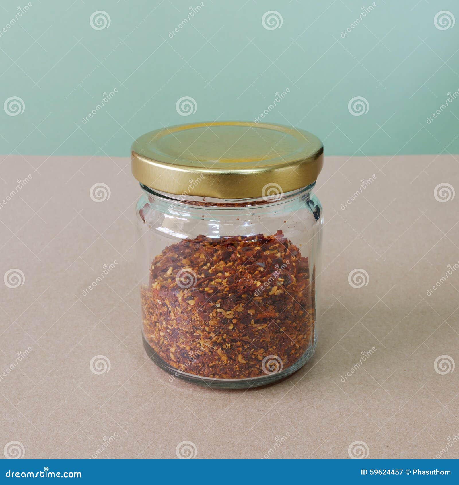 Cayenne Pepper In Glass Bottle (1) Stock Image Image of brown