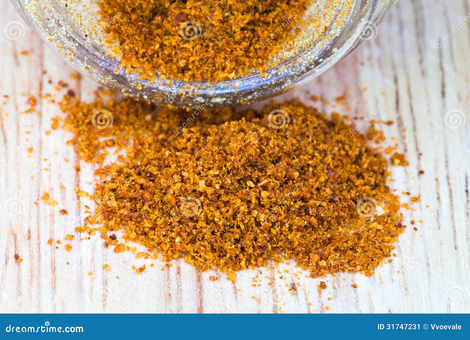Cayenne Pepper Spilled from Glass Jar Stock Image Image of bottle