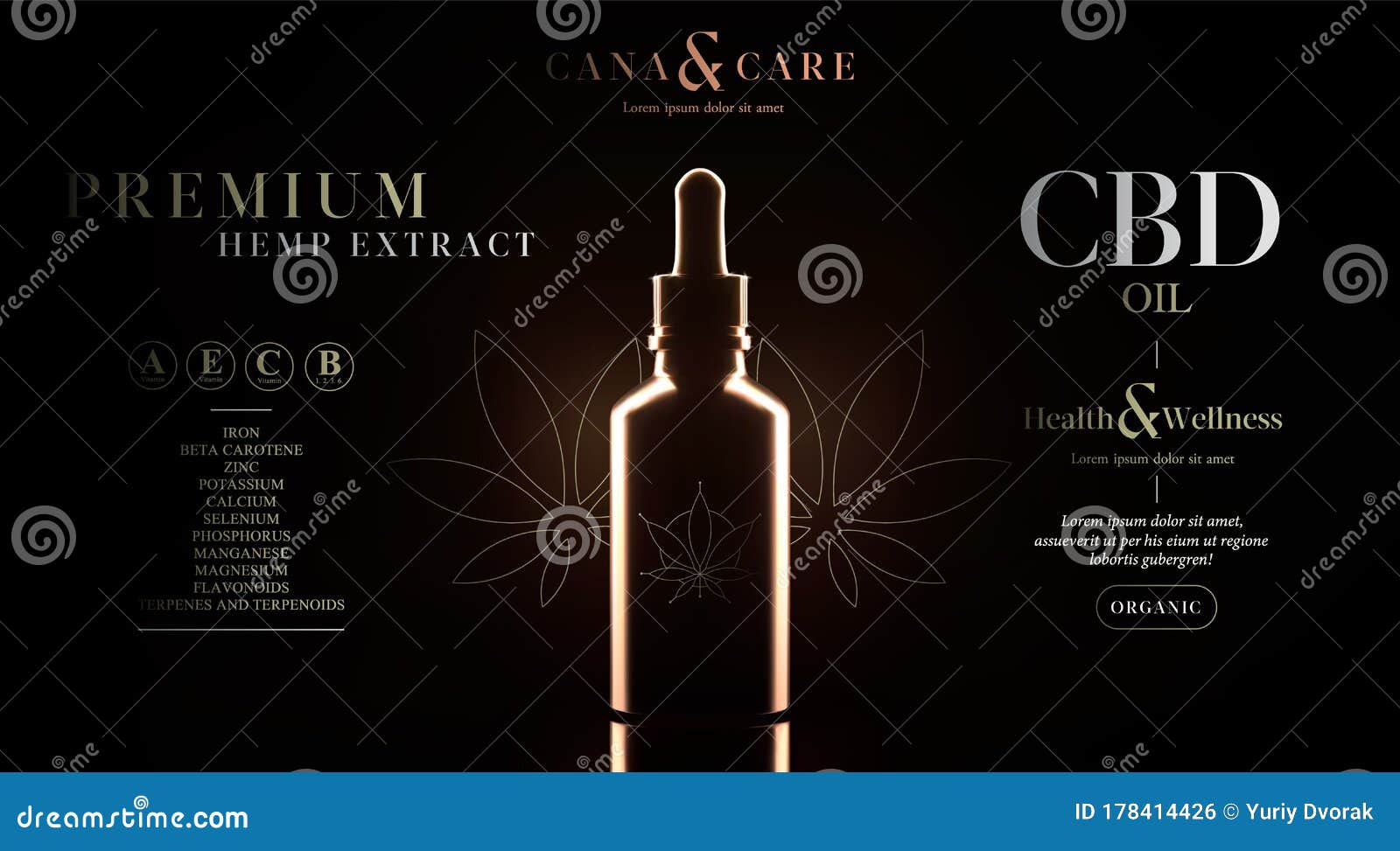 Download CBD Oil Benefits. Cannabis Oil. Marijuana Background. Realistic Glass Bottle With Hemp Oil. Mock ...