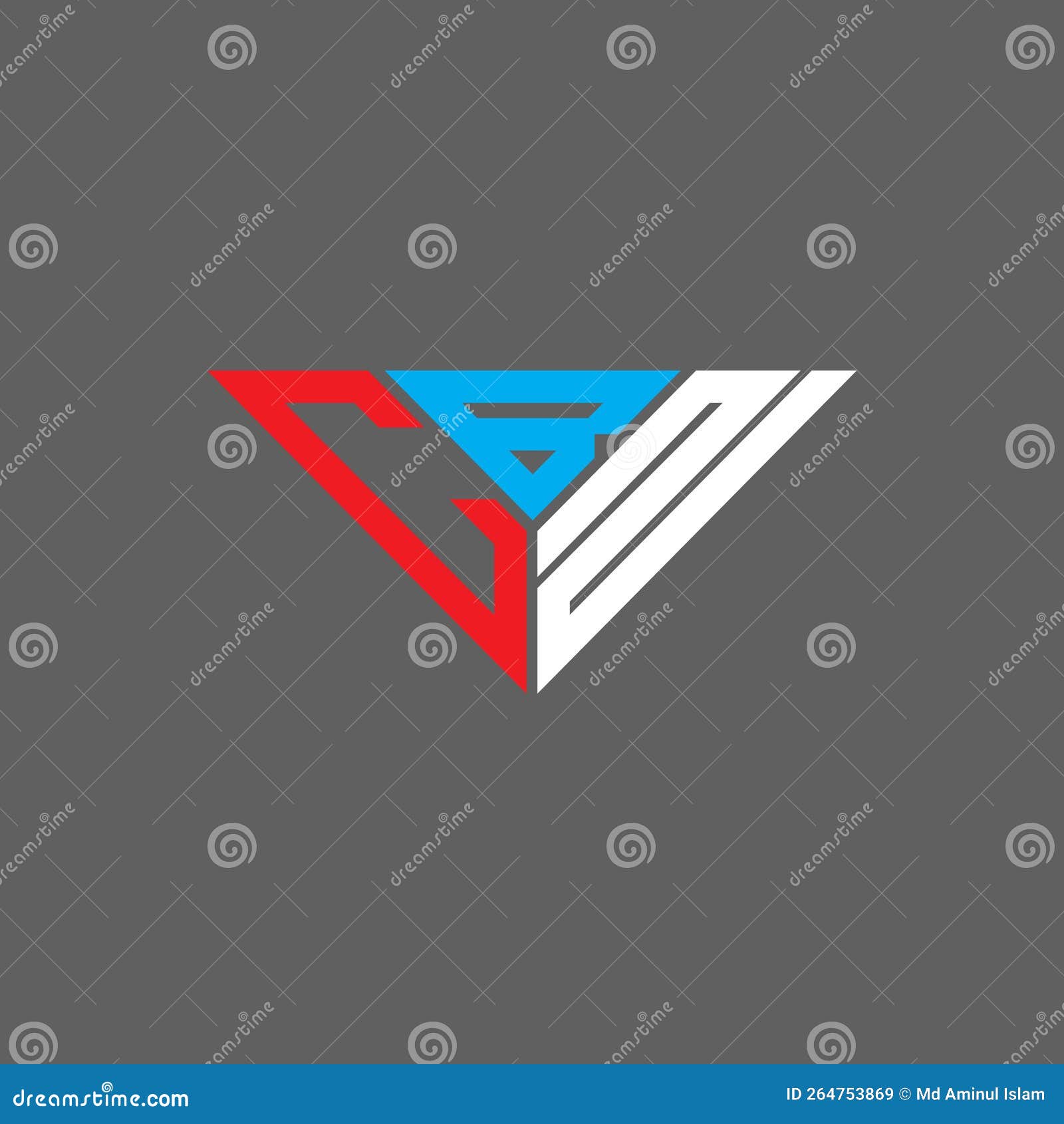 cbn letter logo creative  with  graphic,