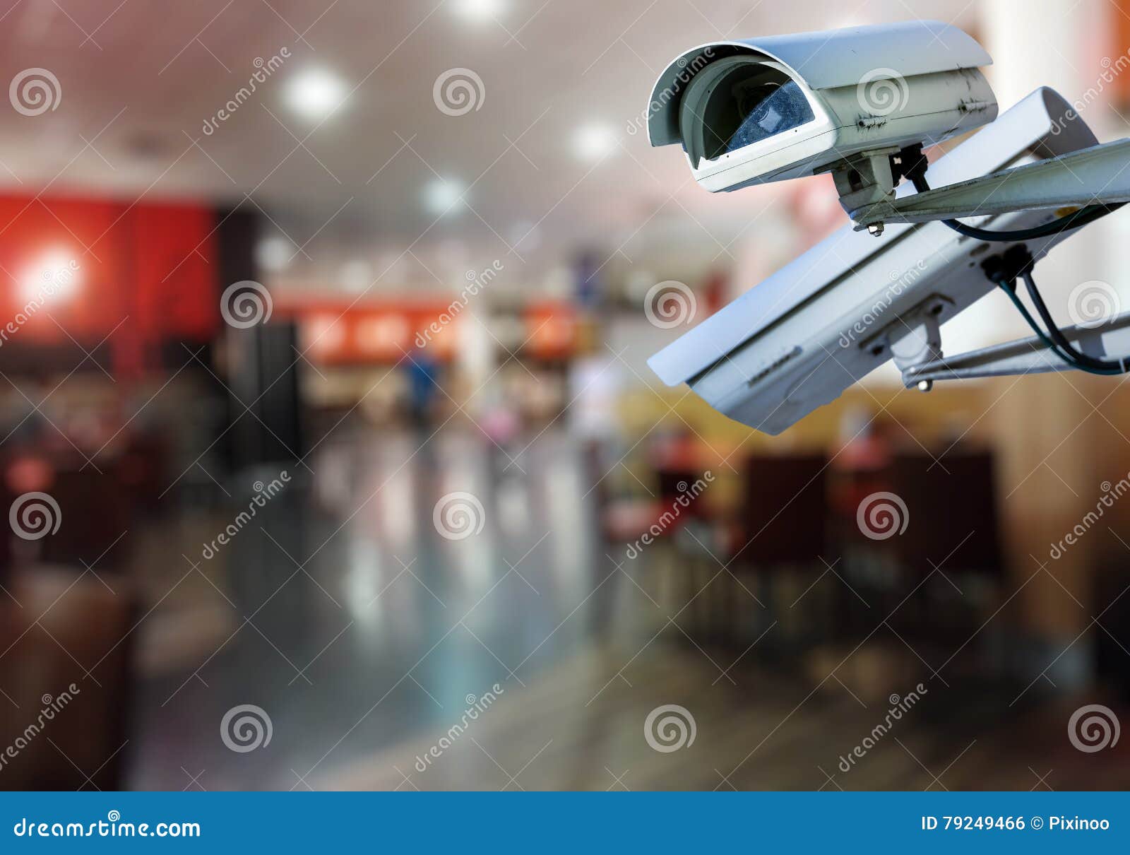 CCTV Camera Surveillance System Restaurant Stock Photo Image of