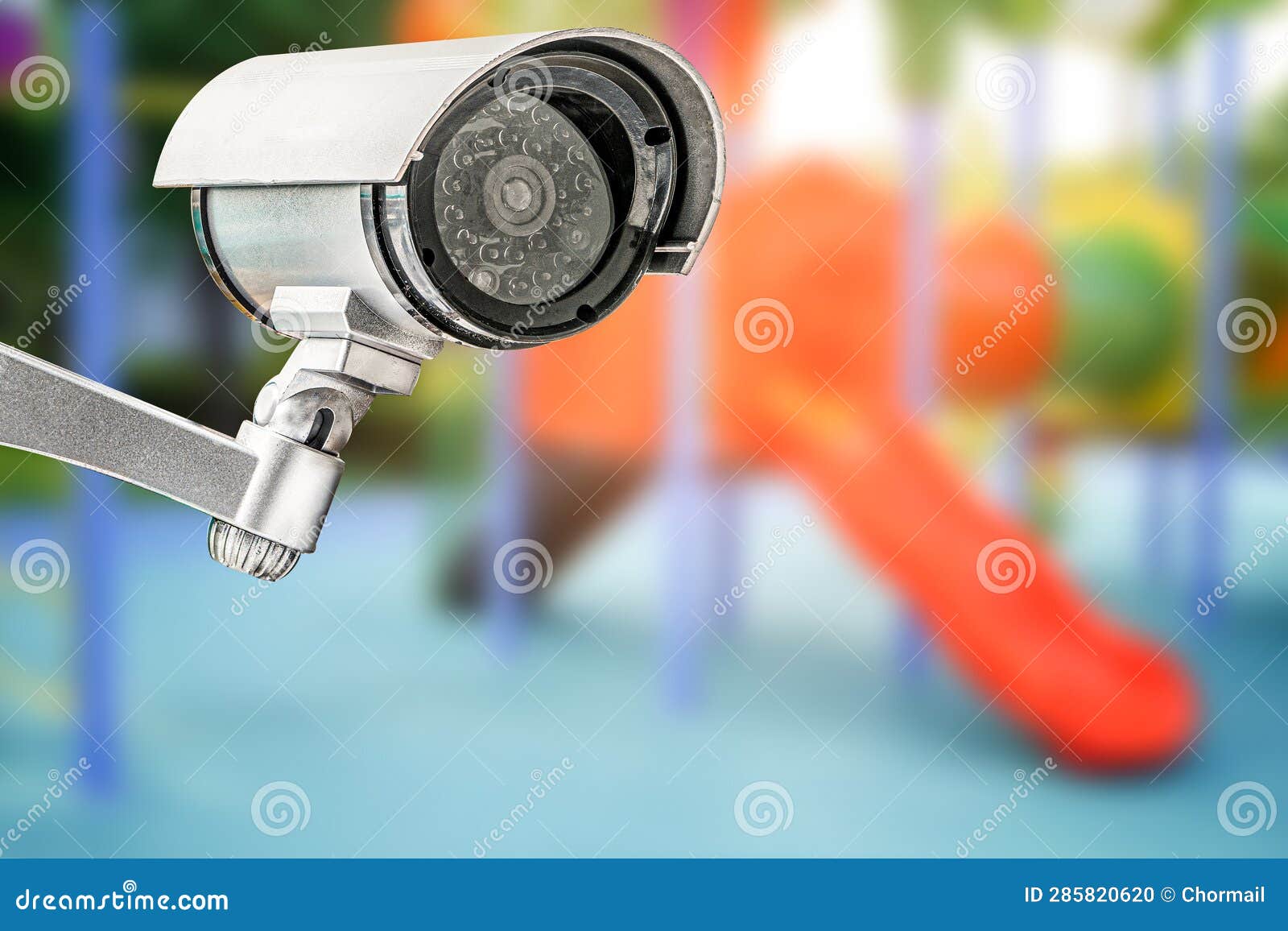 CCTV Closed Circuit Camera, TV Monitoring at Kindergarten School