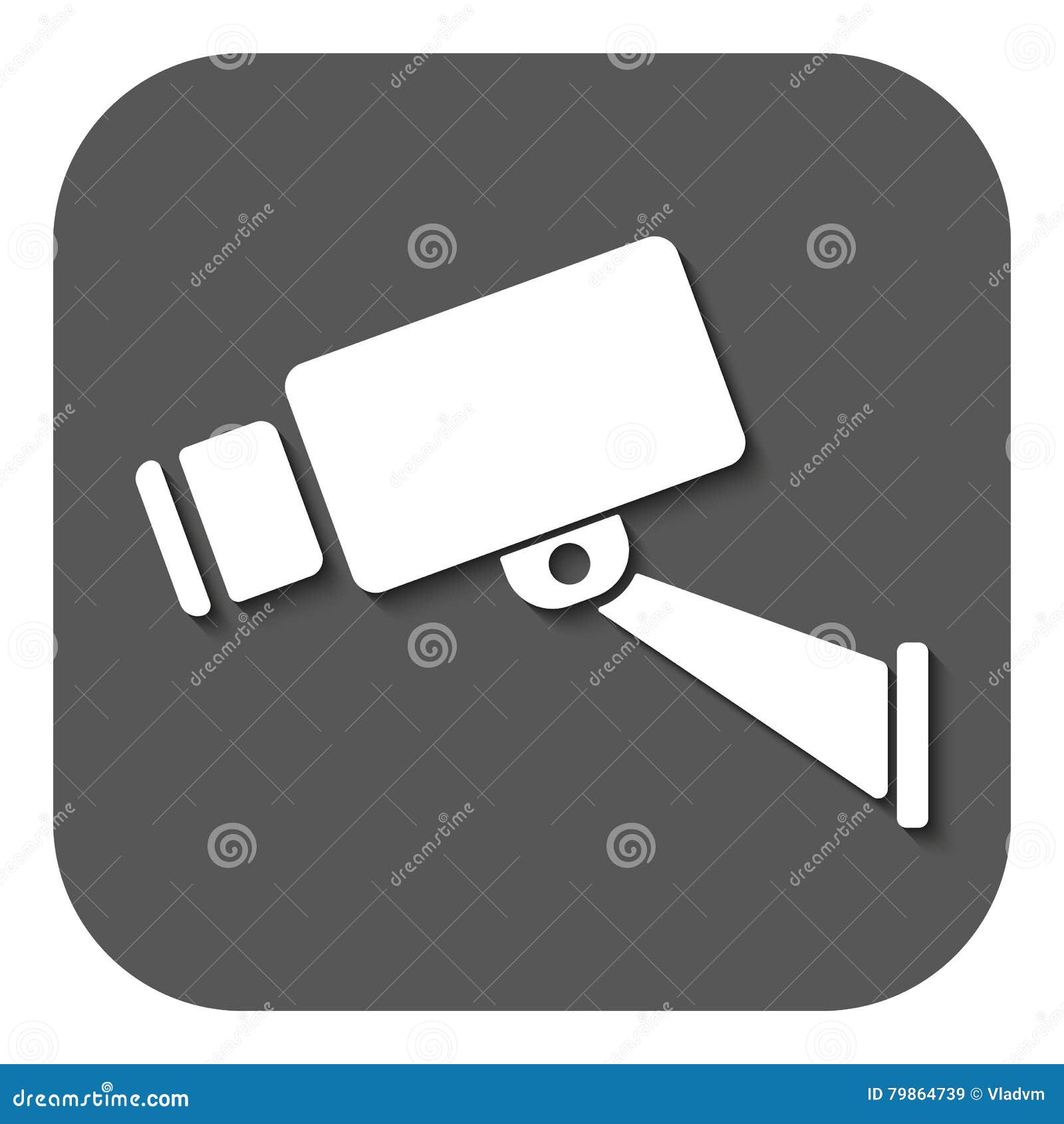 The Cctv Icon Camera And Surveillance Security Observation Symbol Flat Stock Vector Illustration Of Button Element 79864739