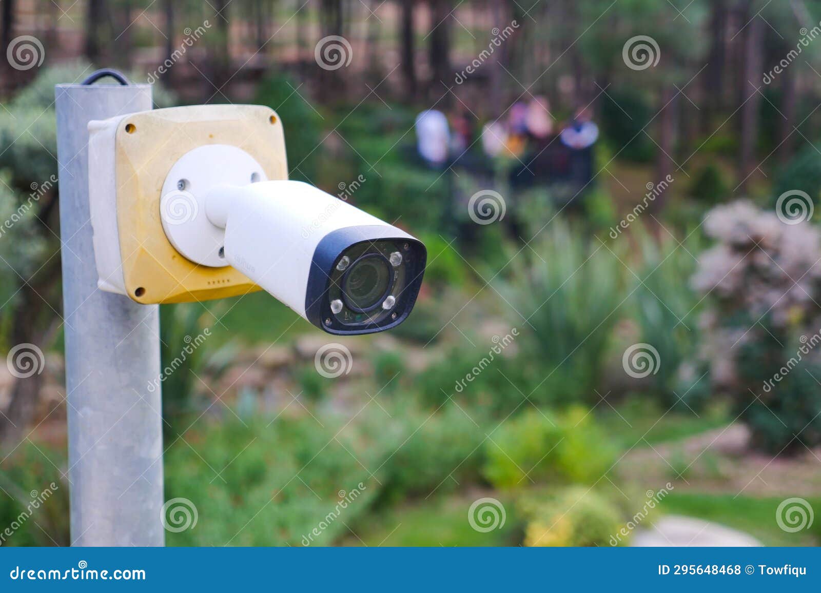 CCTV Security Camera Operating Outdoor Stock Photo Image of rotating