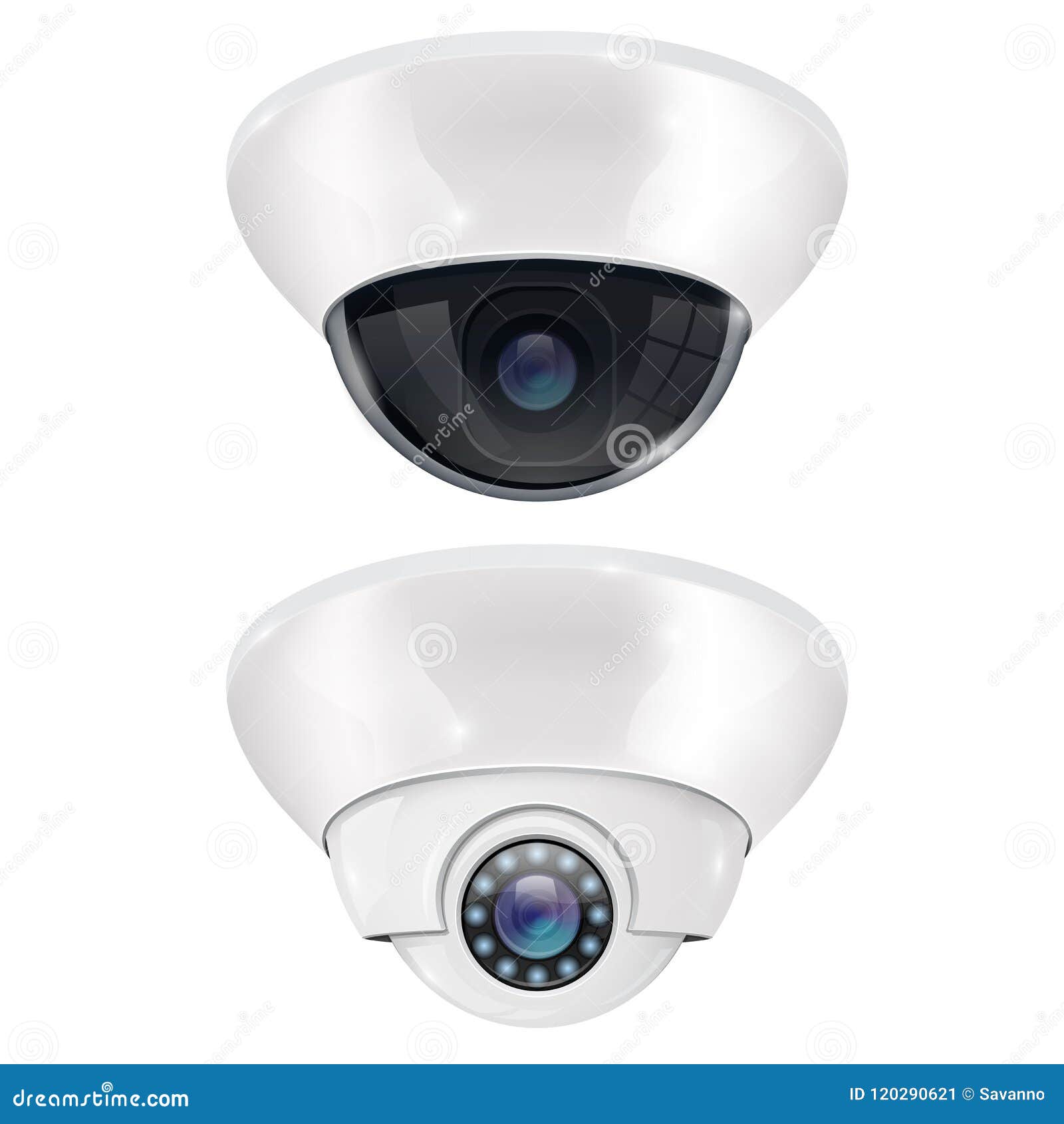 Cctv Surveillance Camera Ceiling Mount System Stock Vector