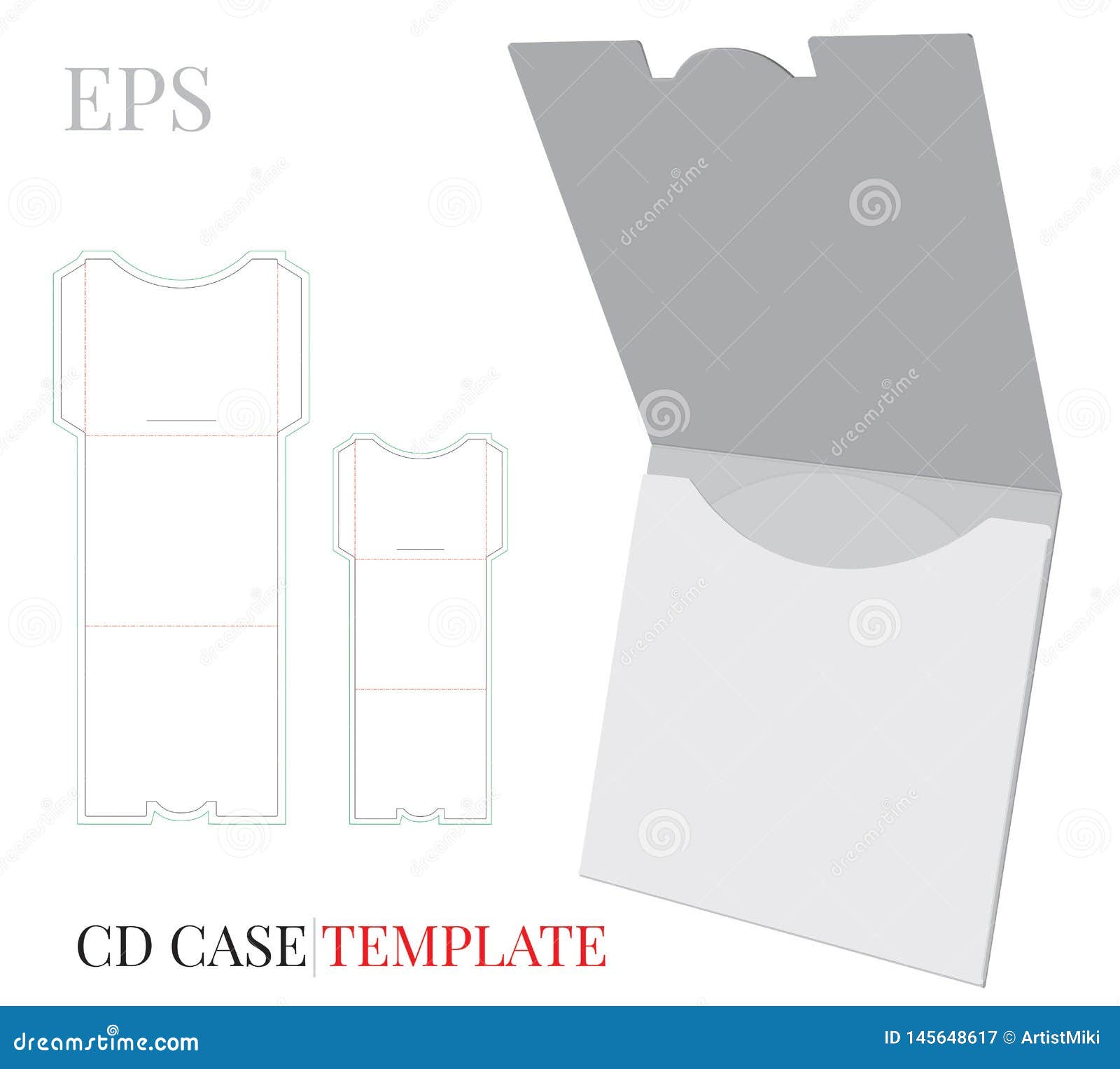 Paper Cd Case Template from thumbs.dreamstime.com