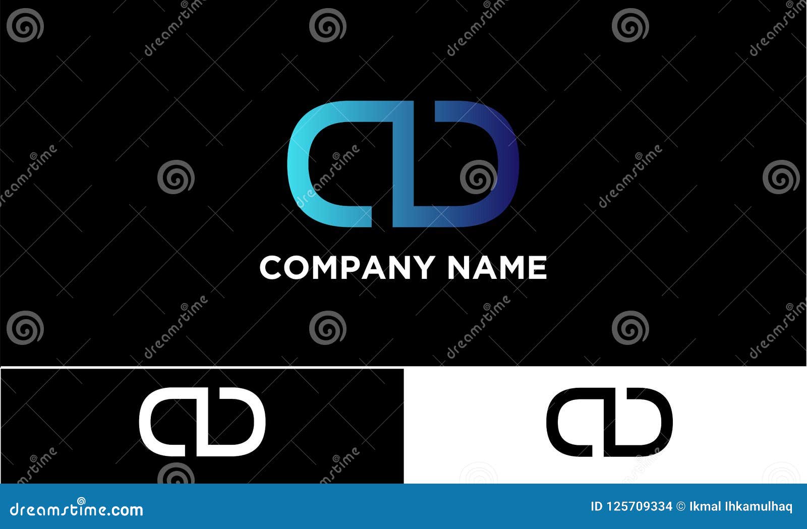 Cd Company Logo Or Loop Logo Stock Vector Illustration Of