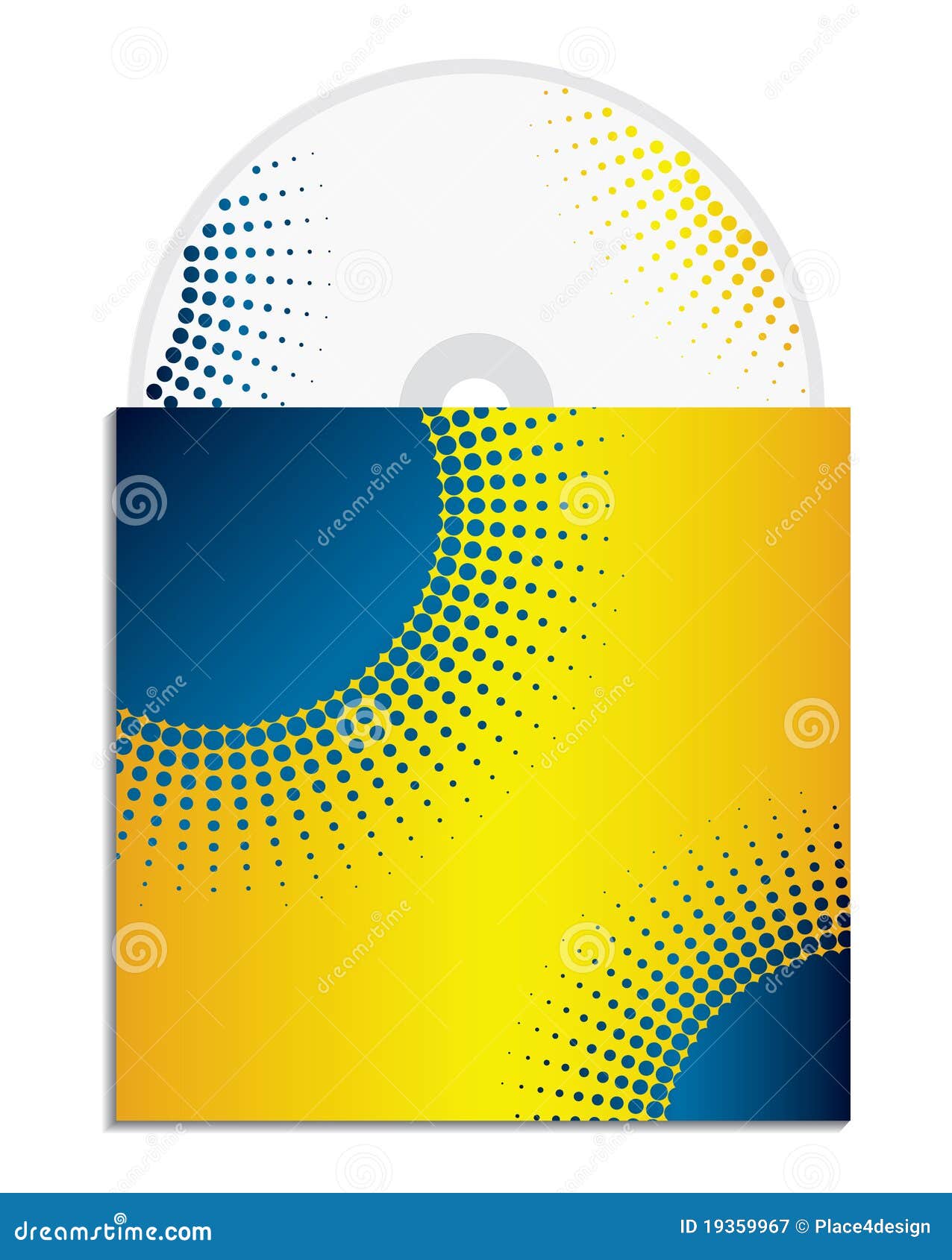 Cd cover design template stock vector. Illustration of blue 19359967