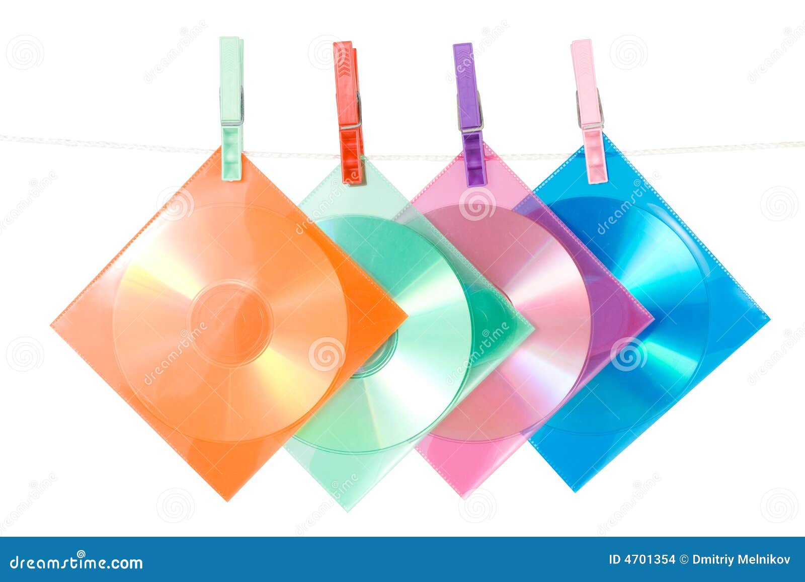 CDdisks In Multicolored Envelopes Stock Photo Image of recording