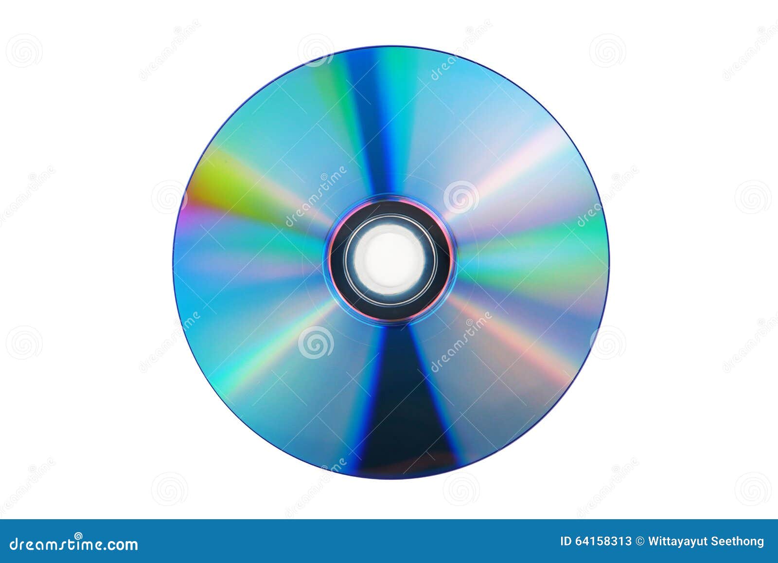 CD or DVD Discs) Laid Out on a White Background Stock Image
