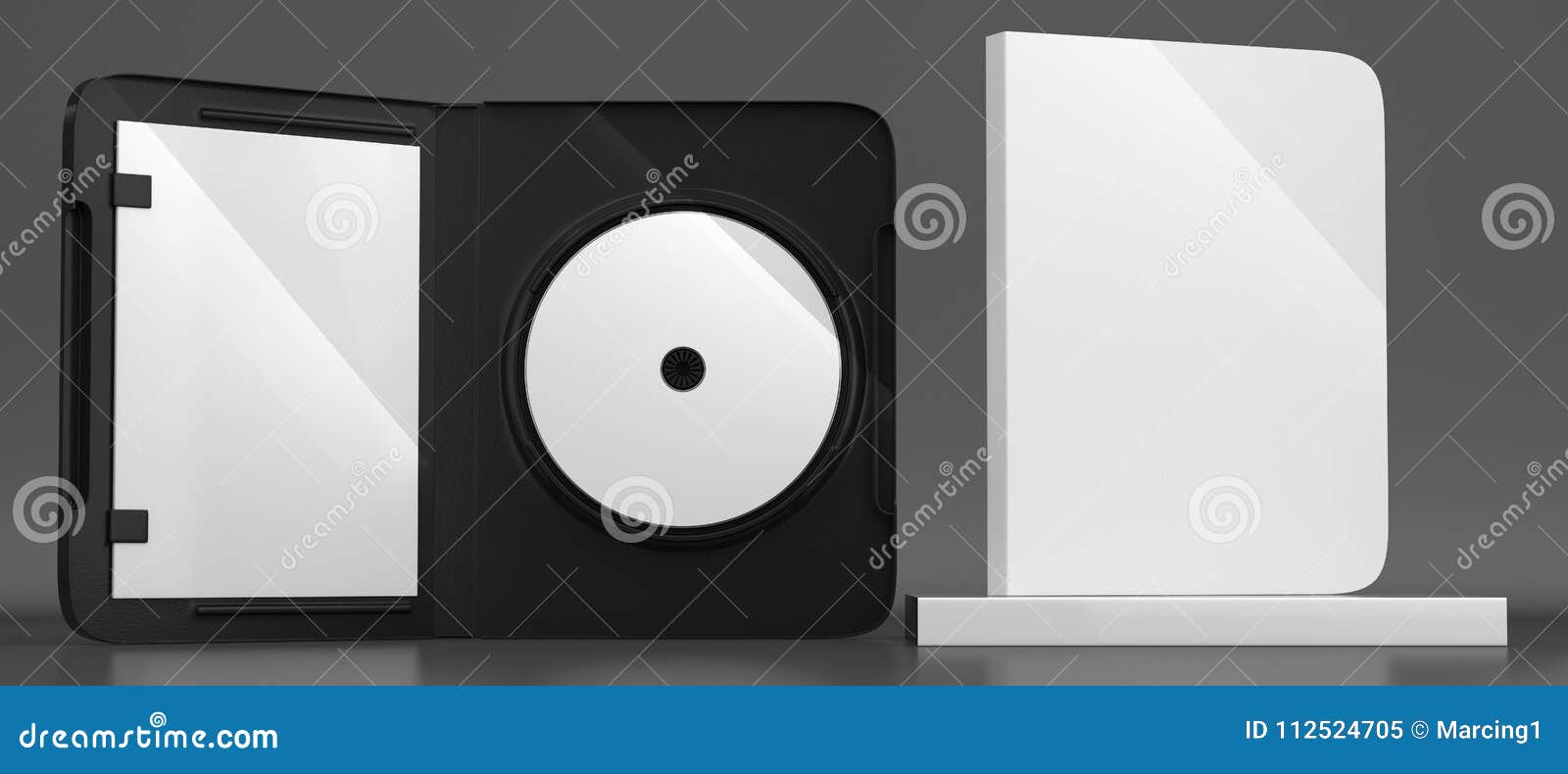Download CD DVD Disc Plastic Box Mockup. Front View. Stock ...