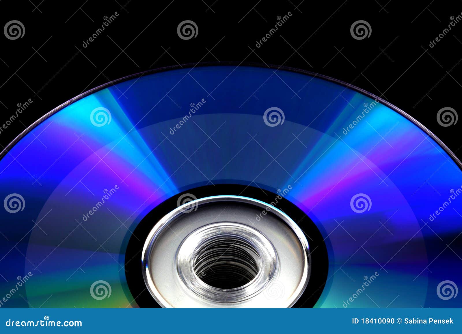 CD DVD Disc Recorded on Black Isolated Stock Photo Image of media