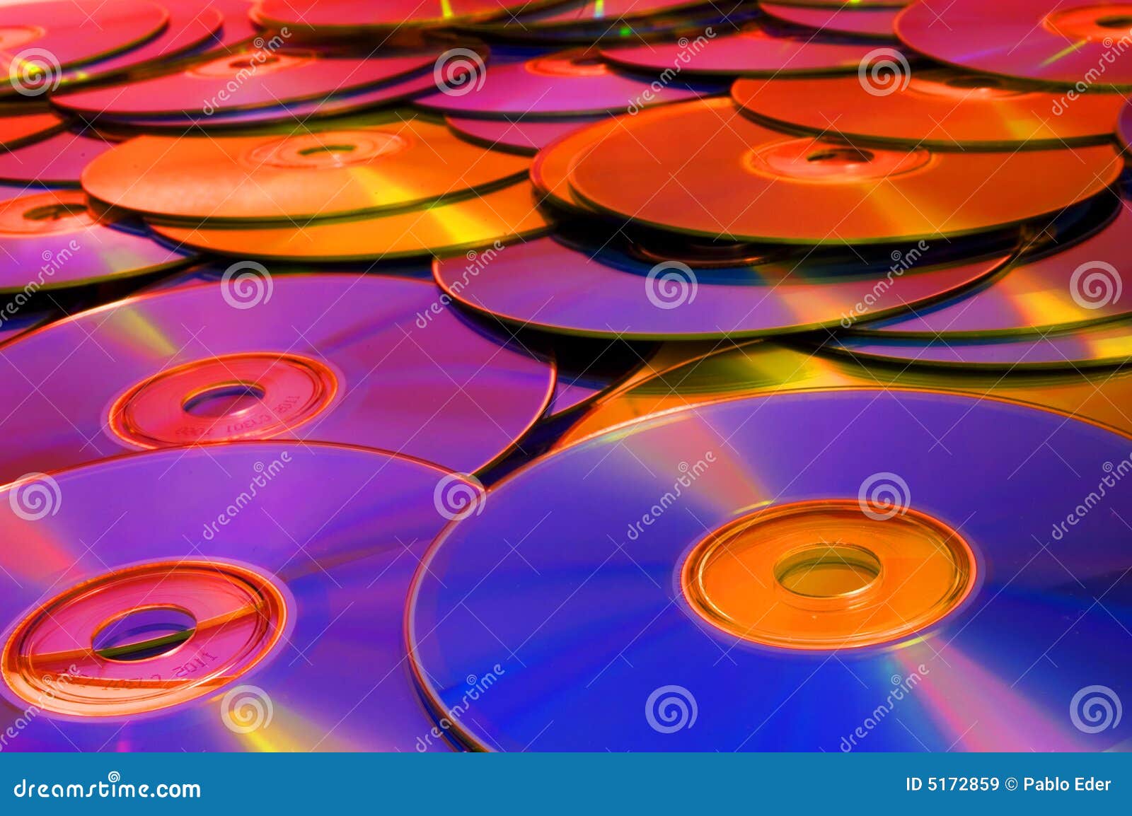 CD/DVD disks stock image. Image of compact, record, colorful 5172859