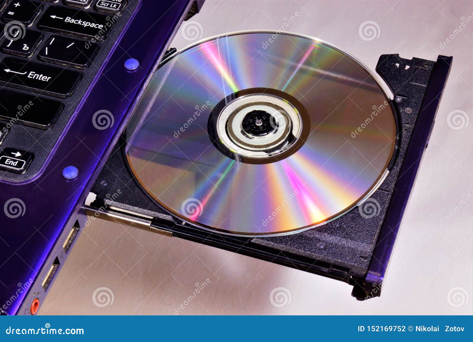 Cd Or Dvd In The Drive Drive Of The Laptop Computer Laptop Portable Portable Personal Computer A Pc Drive Is A Computer Device Stock Photo Image Of Laptop Media