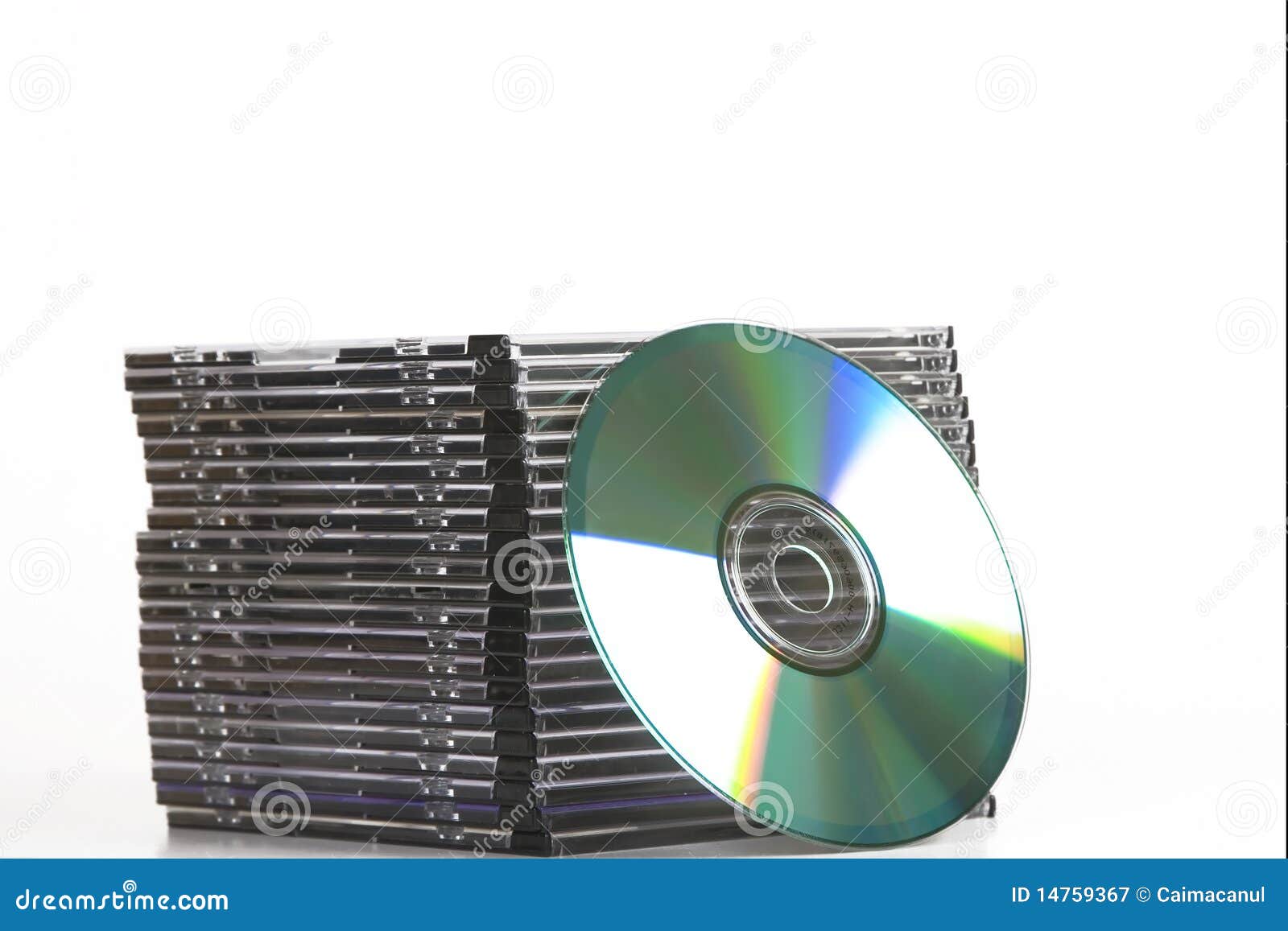 Cd dvd tower stock image. Image of compact, disc, jewel 14759367