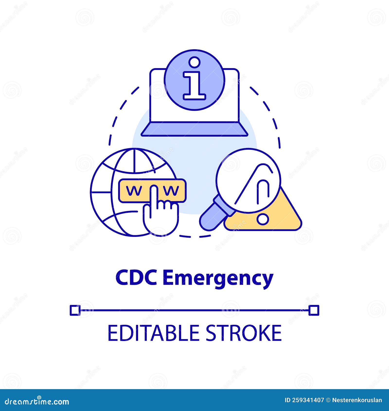 cdc emergency concept icon