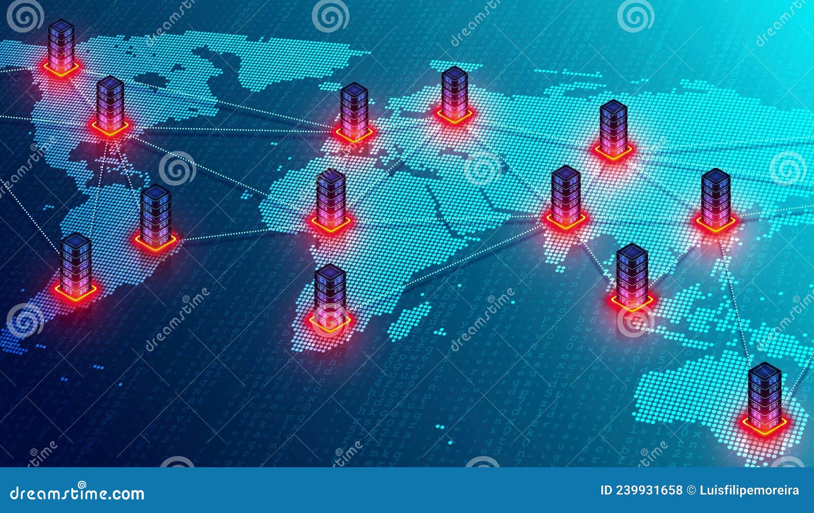 cdn - content delivery network - 3d 