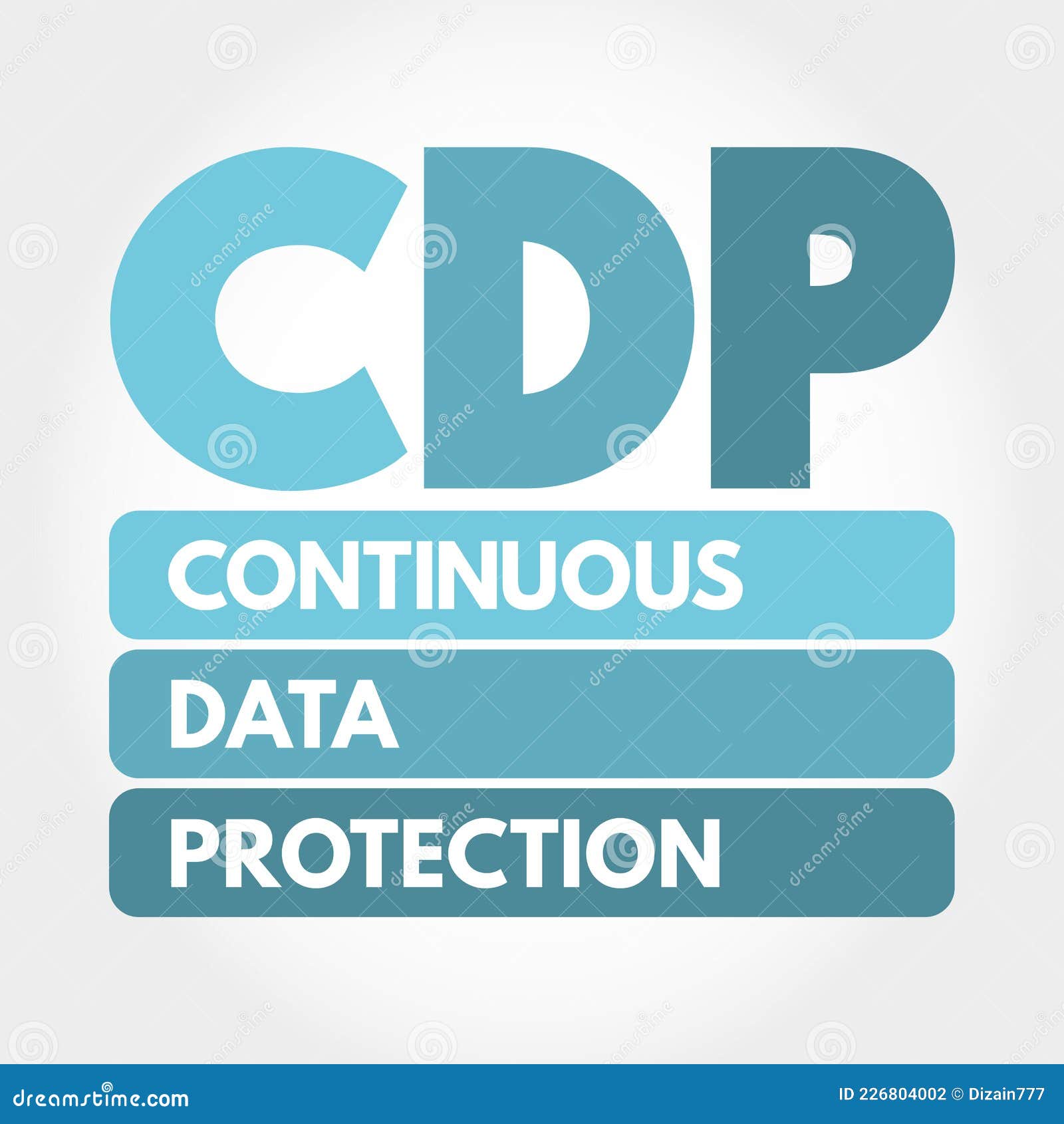 CDP - Continuous Data Protection Acronym, Technology Concept Background  Stock Illustration - Illustration of change, restore: 226804002