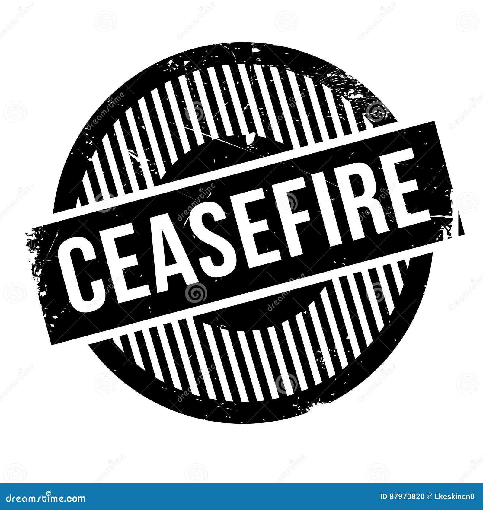 Ceasefire Rubber Stamp RoyaltyFree Stock Image
