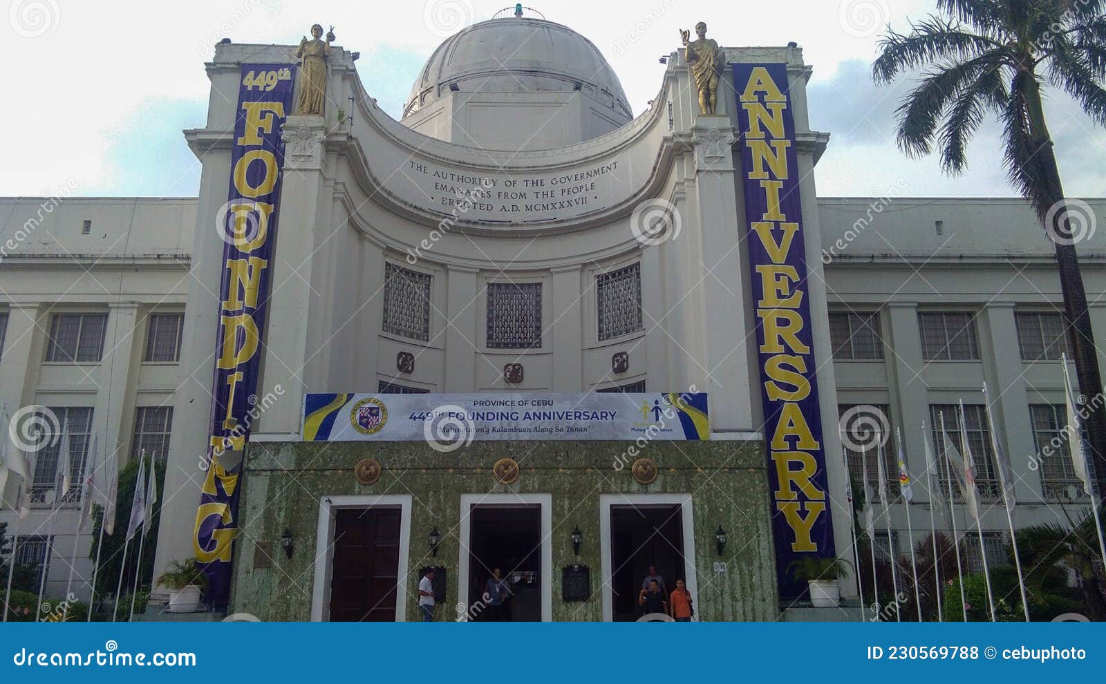 Cebu Provincial Capitol during Its Founding Anniversary Editorial Stock