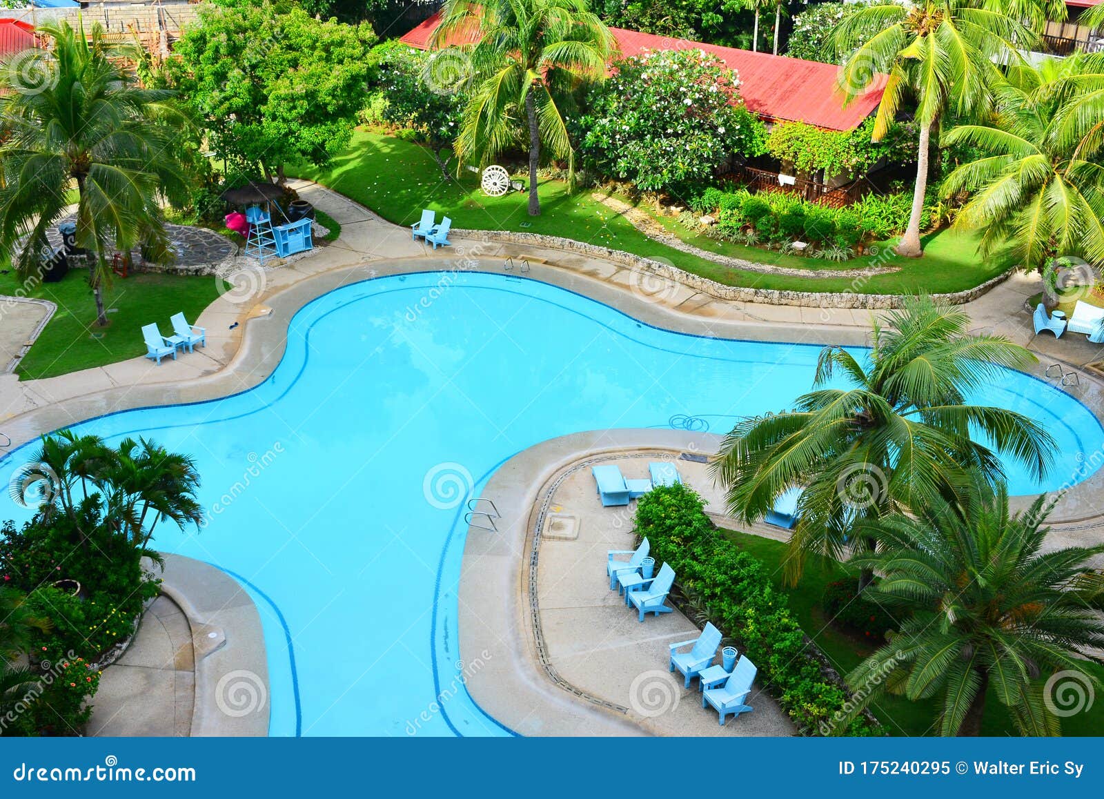 Cebu White Sands Resort Swimming Pool in Cebu, Philippines Editorial