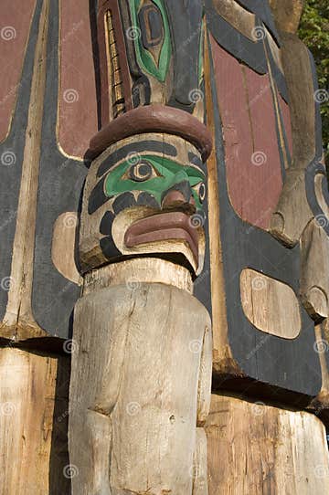 Cedar Man Holding Talking Stick - Carver: Richard Hunt 1988. Cowichan ...