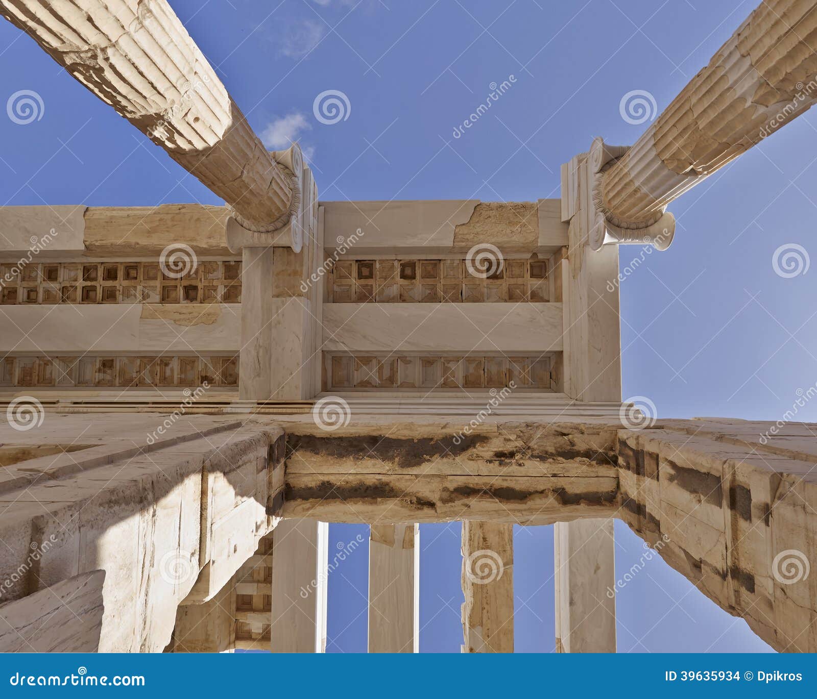 Ceiling Of Ancient Greek Building Stock Photo Image 39635934