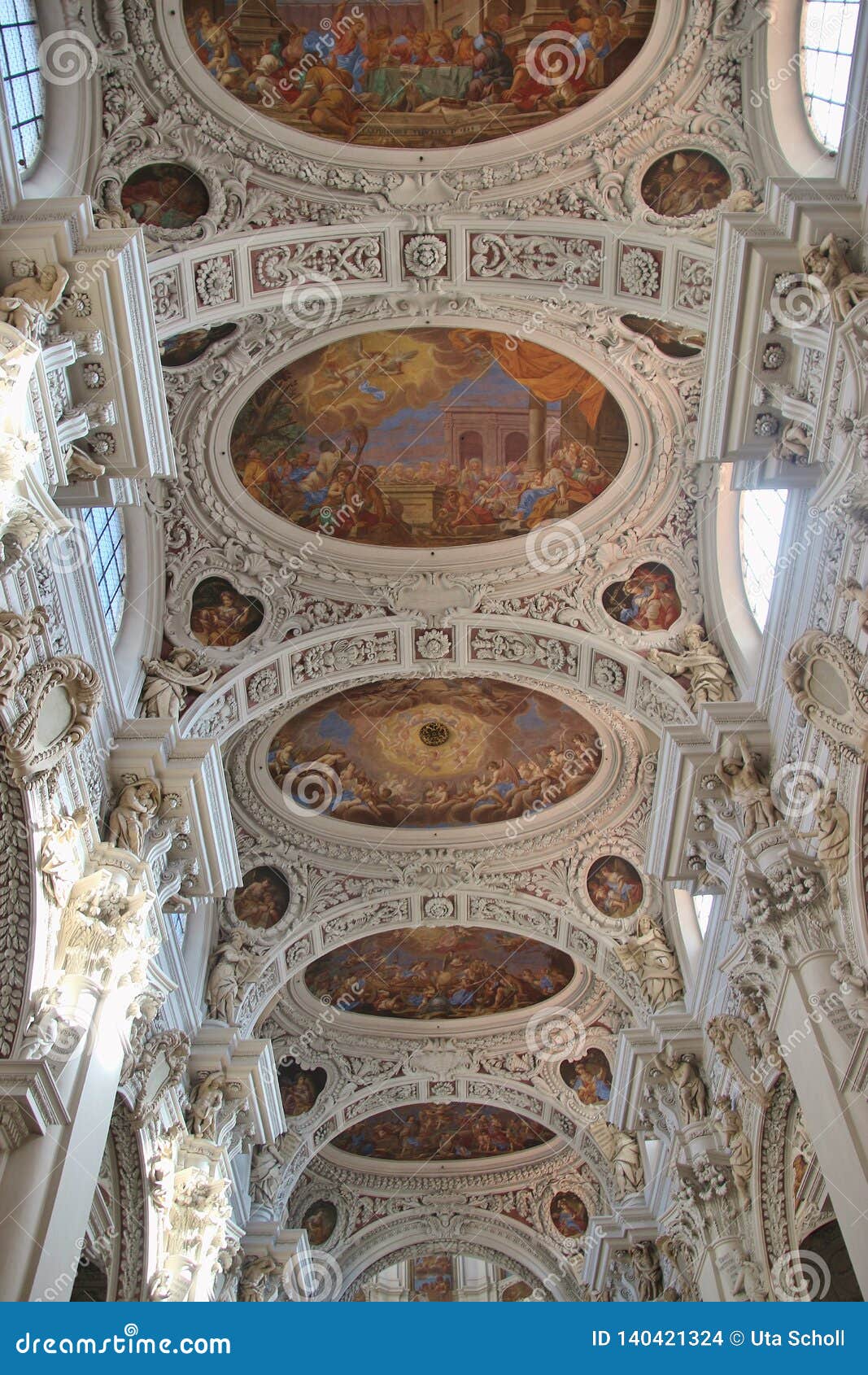 Ceiling In The Baroque St Stephen S Cathedral Passau