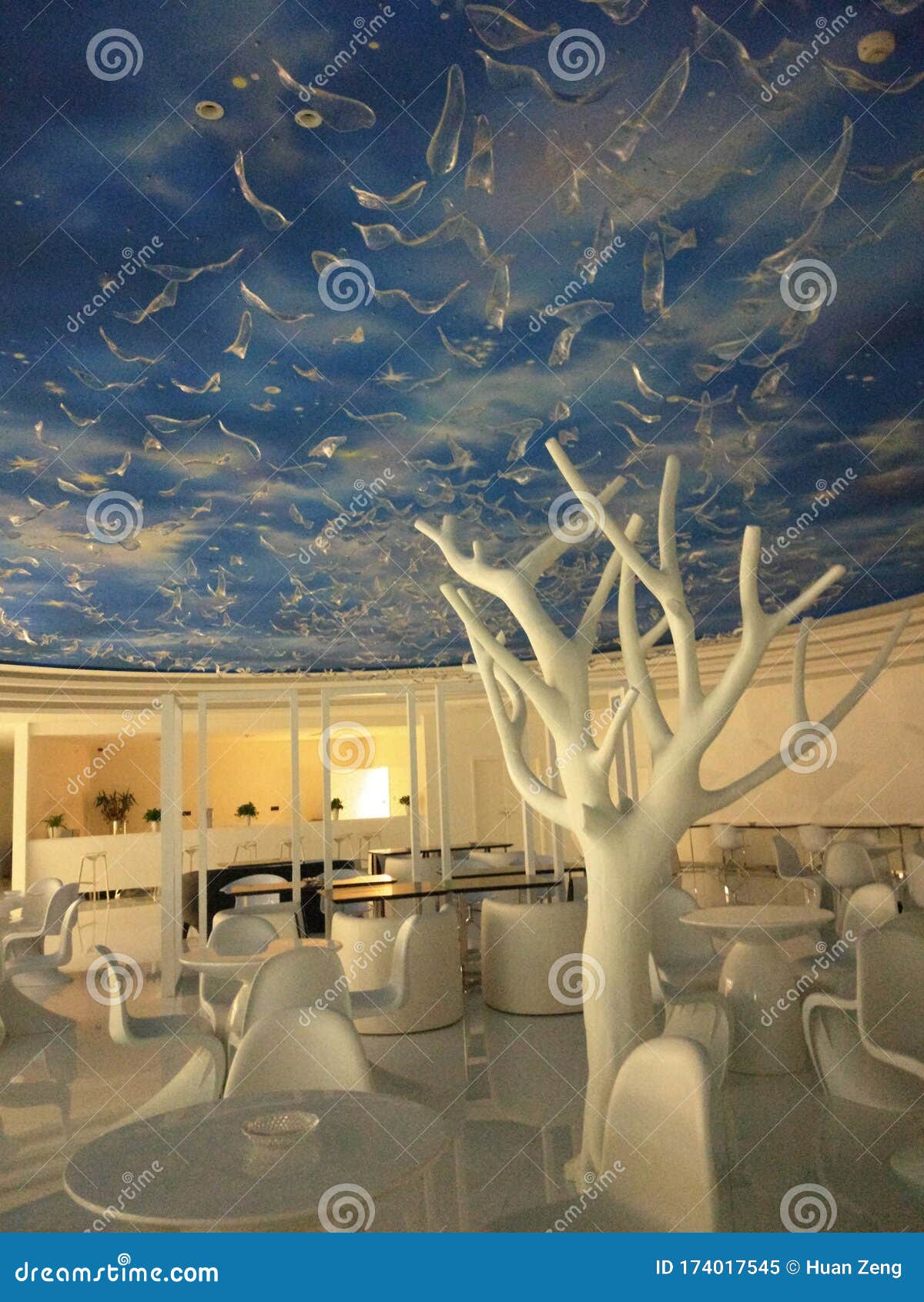 The Ceiling of the Blue Sky Stock Image Image of interior, ceiling