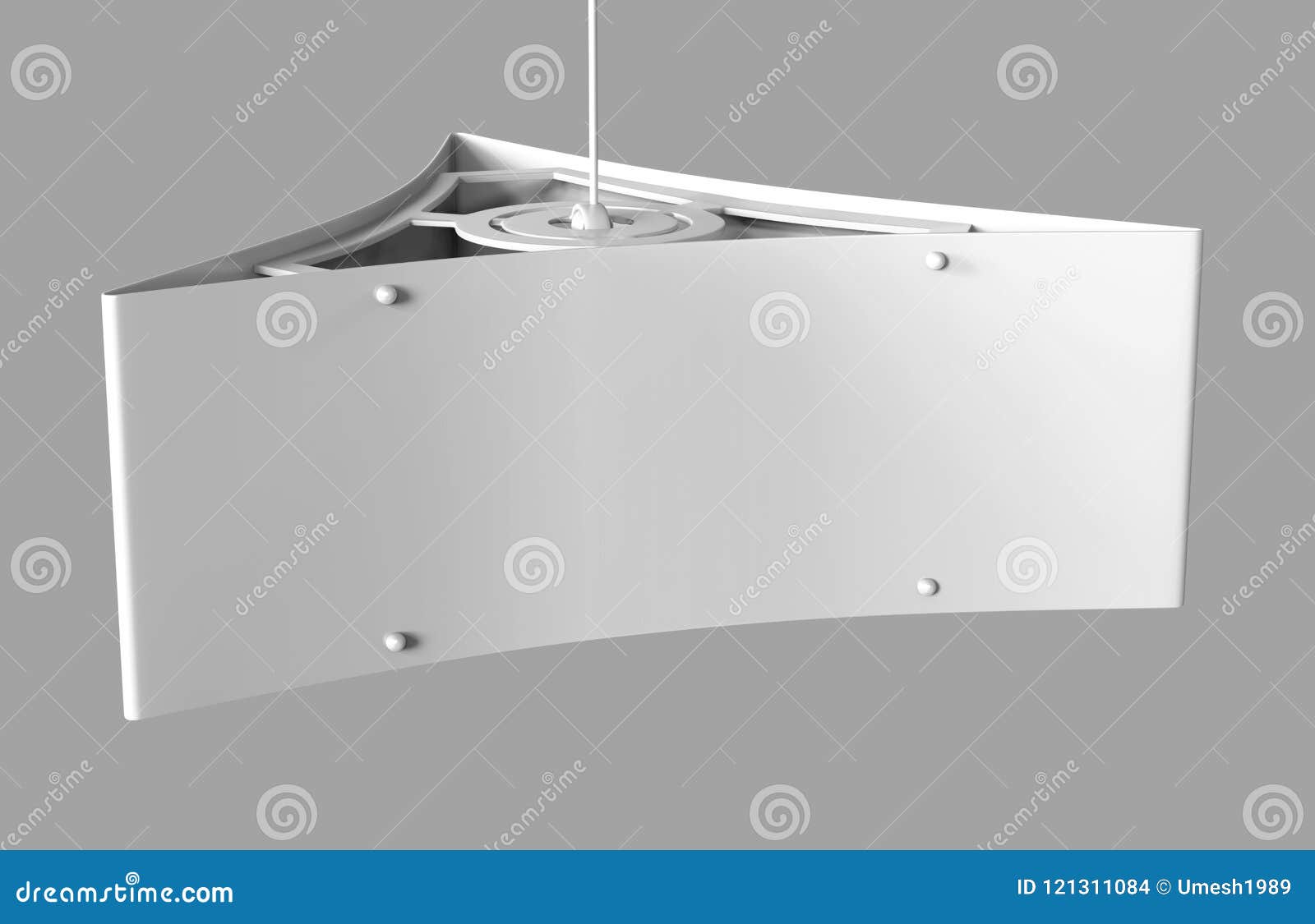 Download Ceiling Dangler Hardware Holds Three Graphic Panels. Stock ...