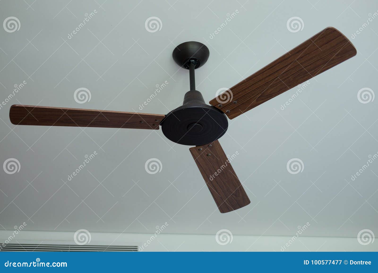 Ceiling Fan Hanging on the Ceiling Stock Image Image of clean, circulating 100577477