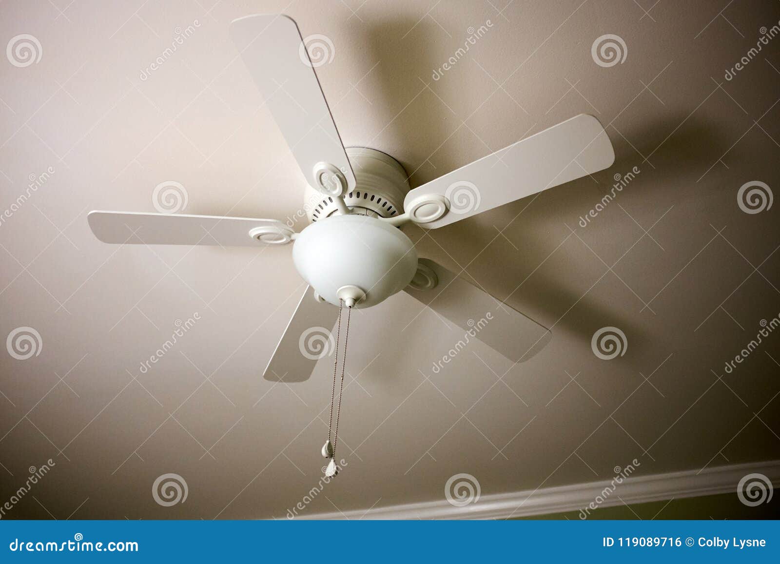 Ceiling Fan and Light Fitting Combination Stock Photo Image of