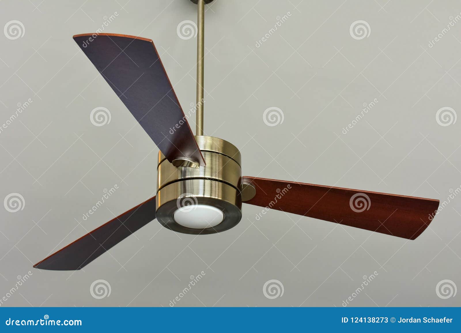 Ceiling Fan Inside Of Home Stock Image Image Of Silver 124138273