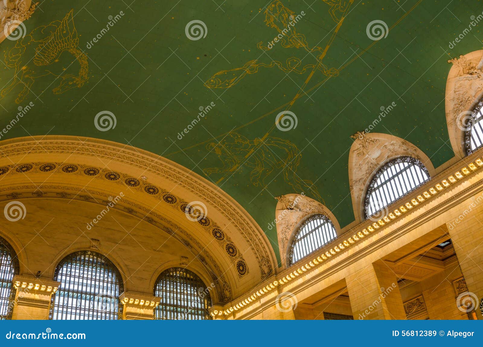 Ceiling Of Grand Central Terminal Stock Image Image Of