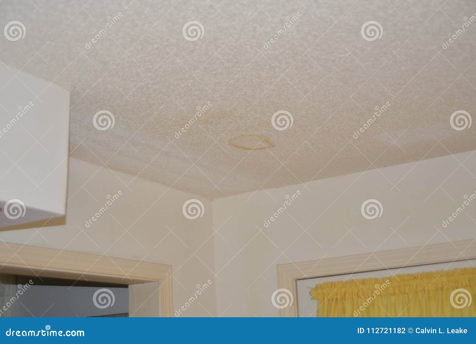 Ceiling With Water Damage Stain Stock Photo Image Of Levee