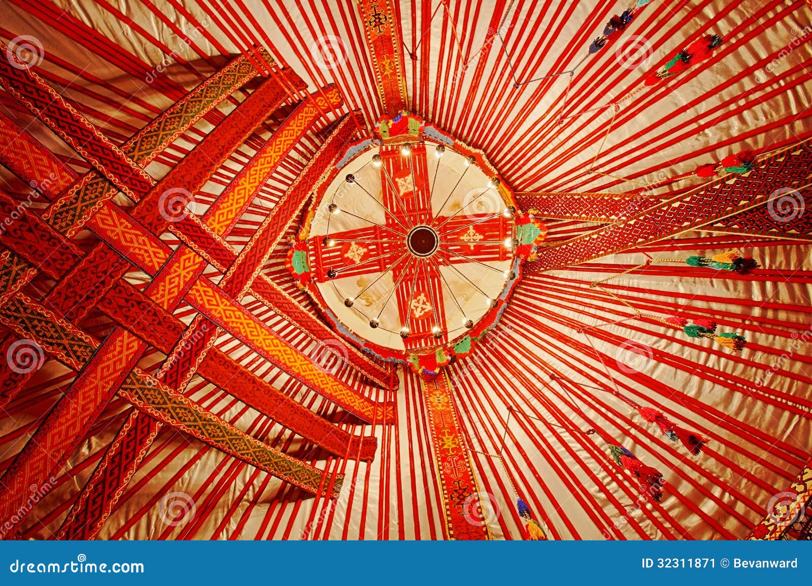 ceiling of kazakhstan yurt