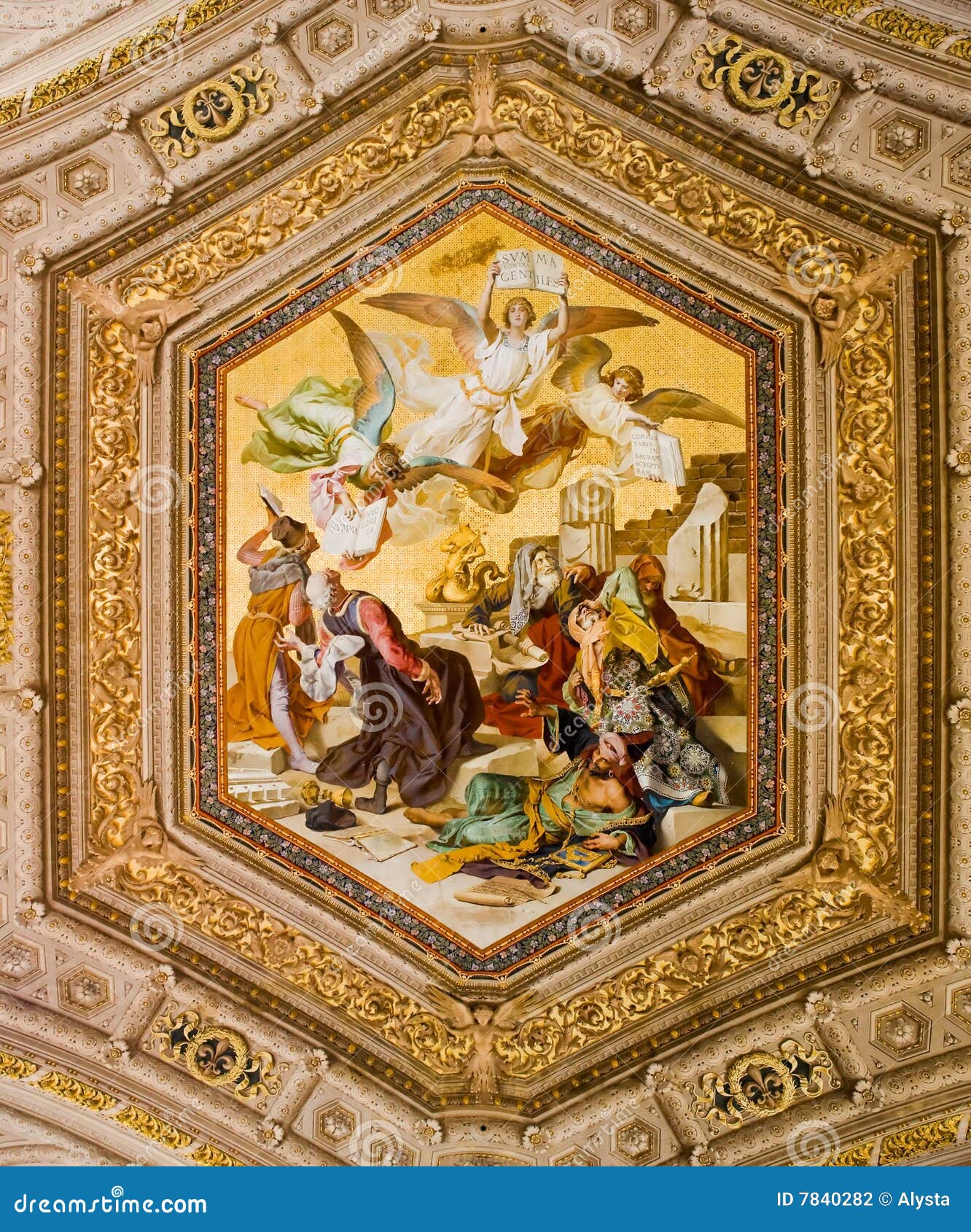 Ceiling Painting In The Vatican Stock Photo Image Of