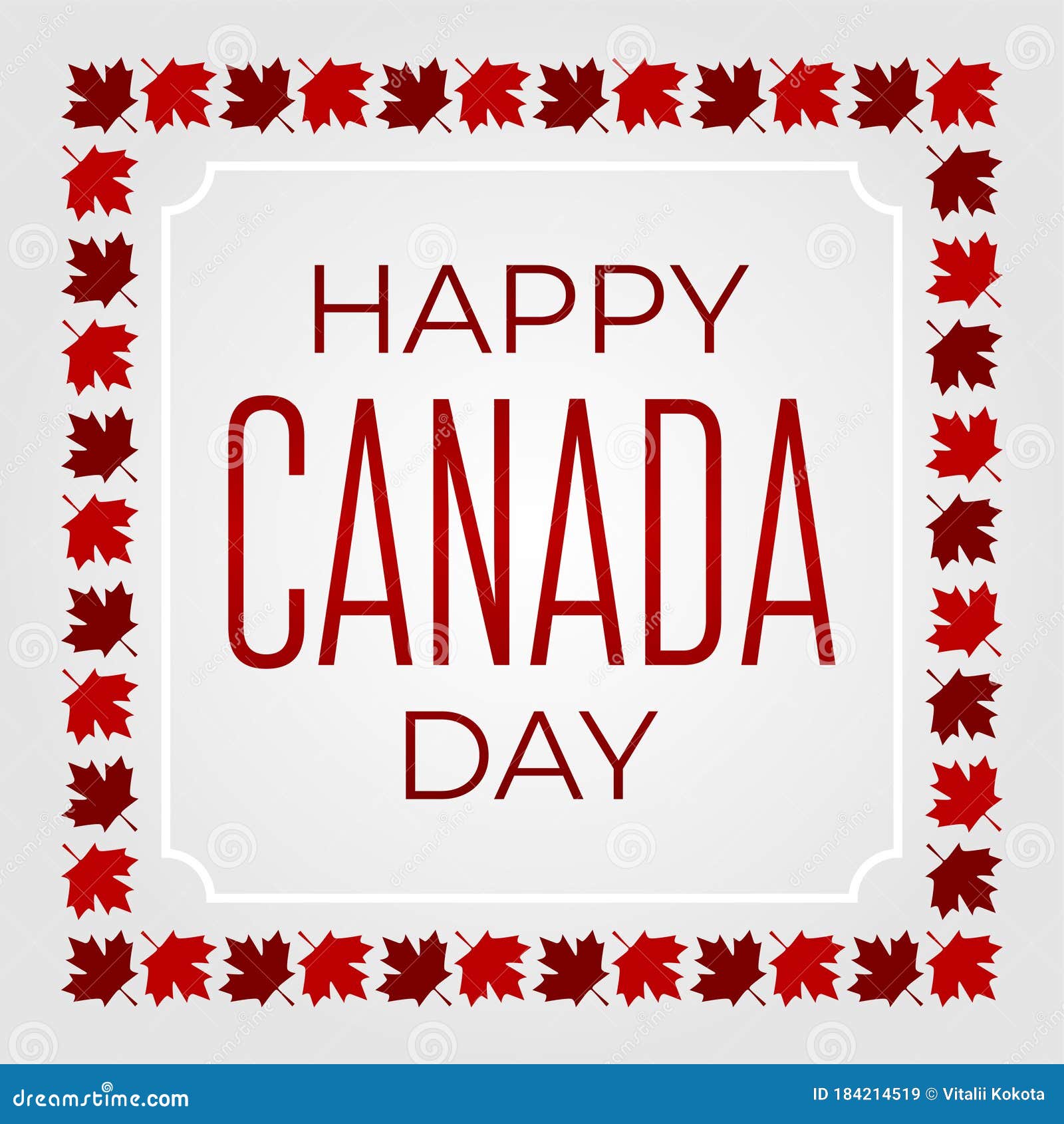 Celebrate The National Day Of Canada Red Canadian Maple Leaves With