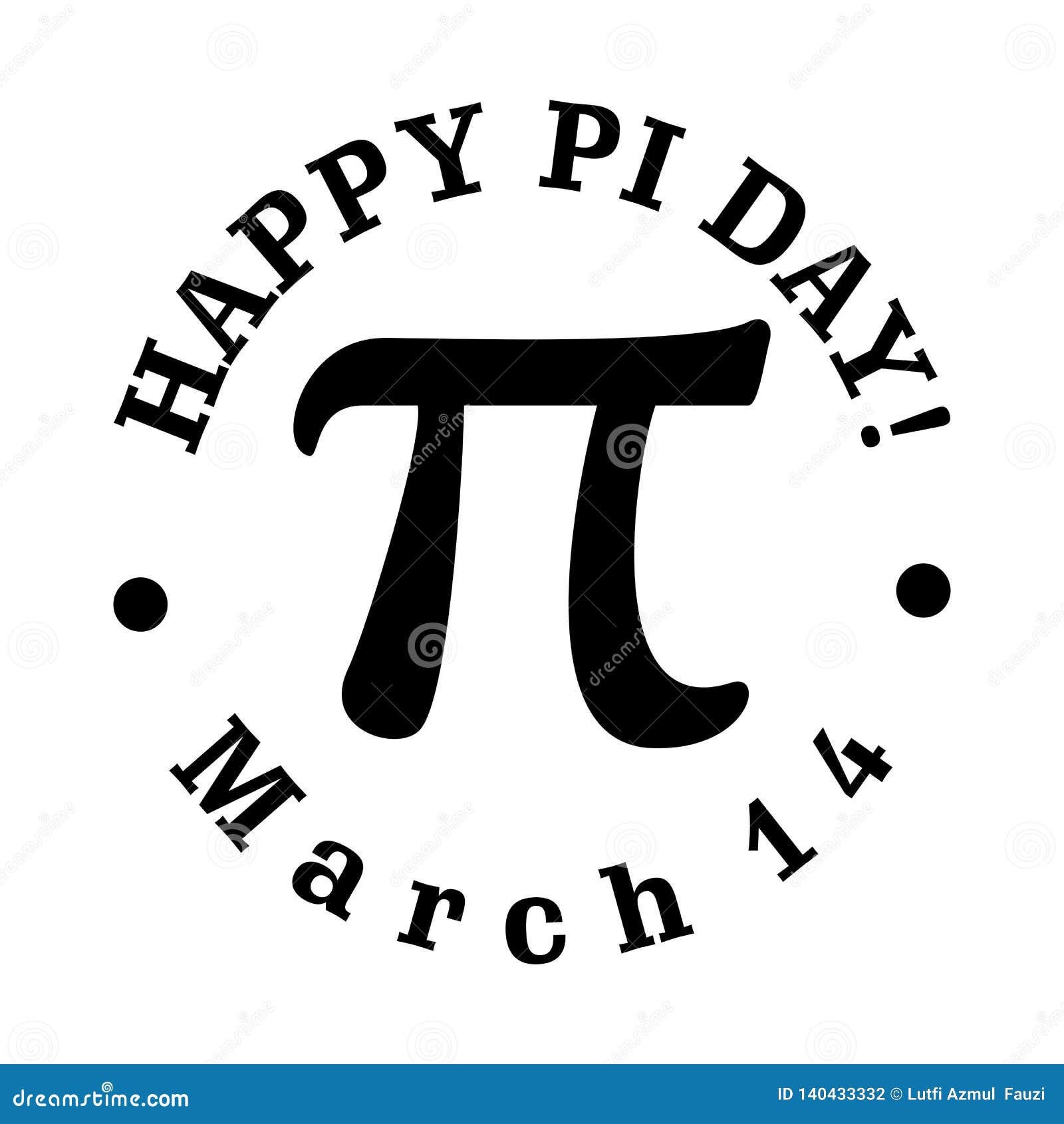 Celebrate Pi Day. Happy Pi Day Vector Stock Vector Illustration of